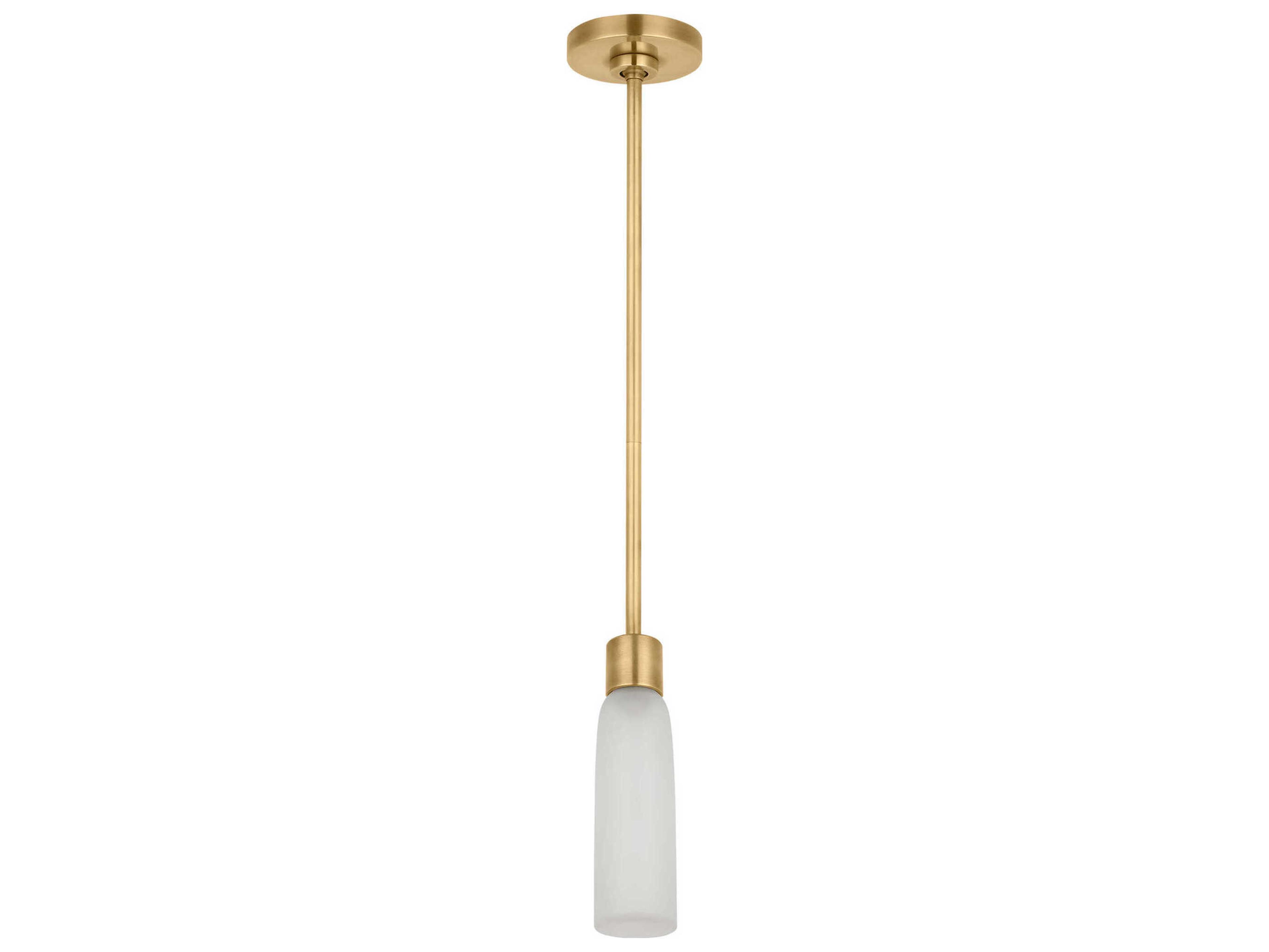 Visual Comfort Modern Volver 1-Light Hand Rubbed Antique Brass Mini Pendant