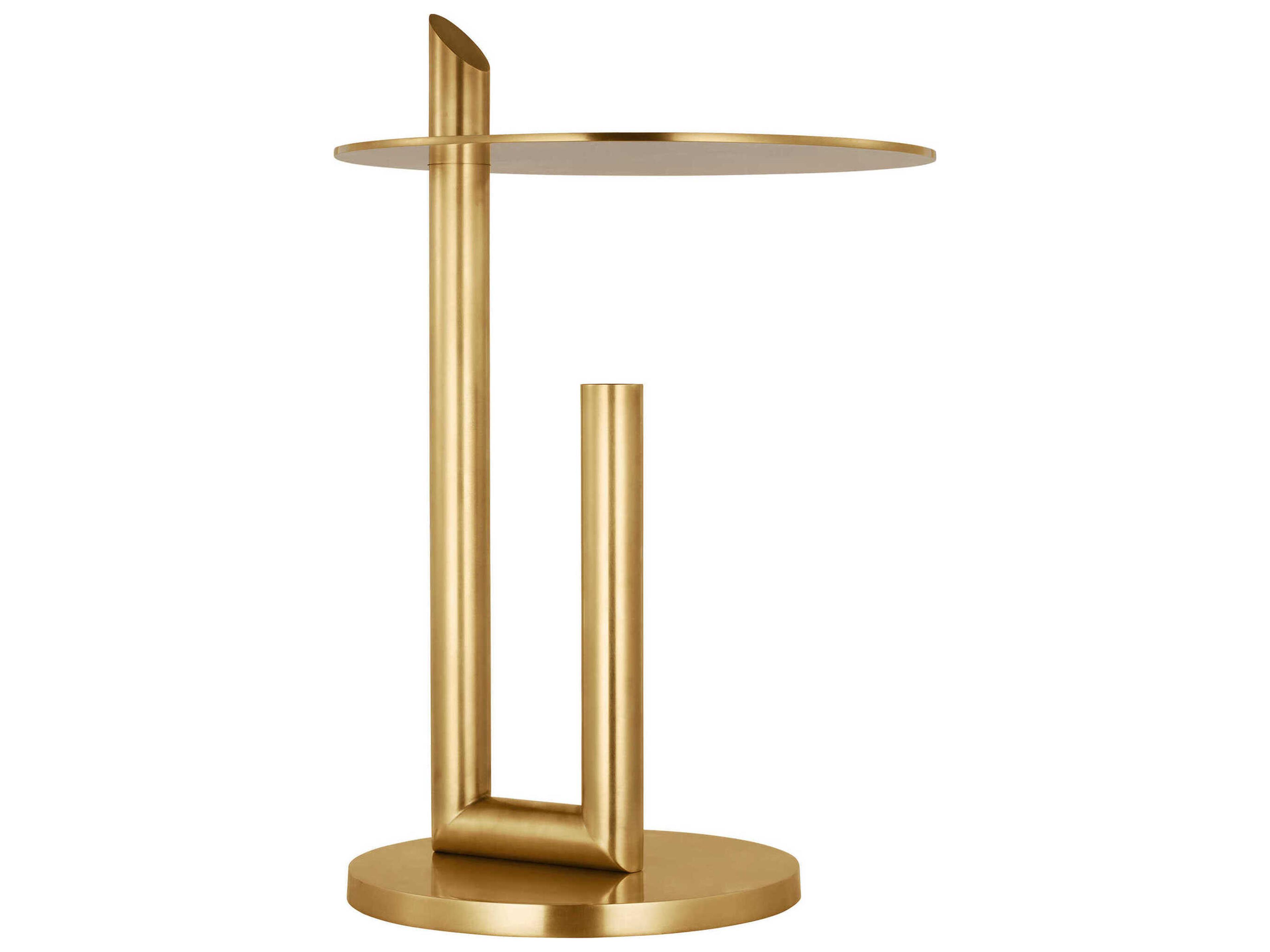 Visual Comfort Modern Fielle Natural Brass Table Lamp