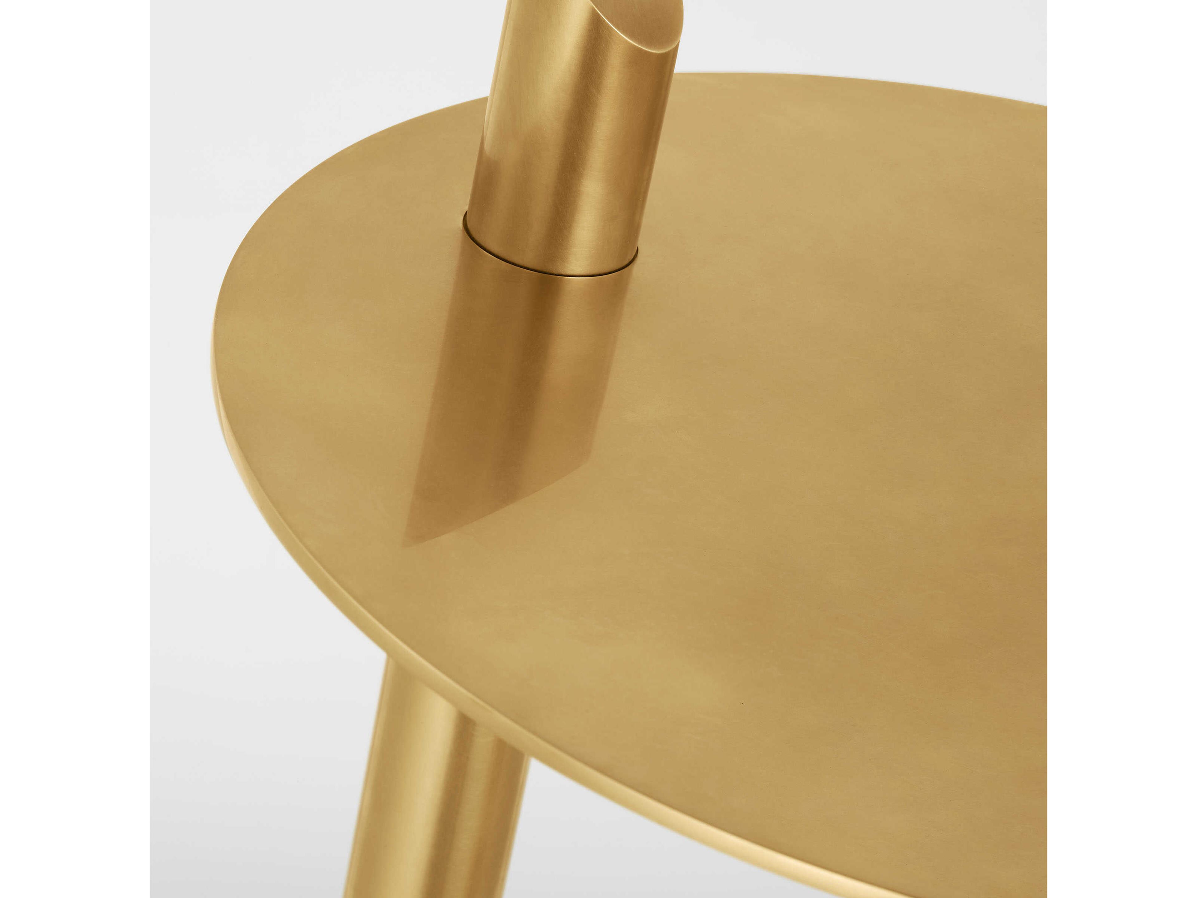 Visual Comfort Modern Fielle Natural Brass Table Lamp