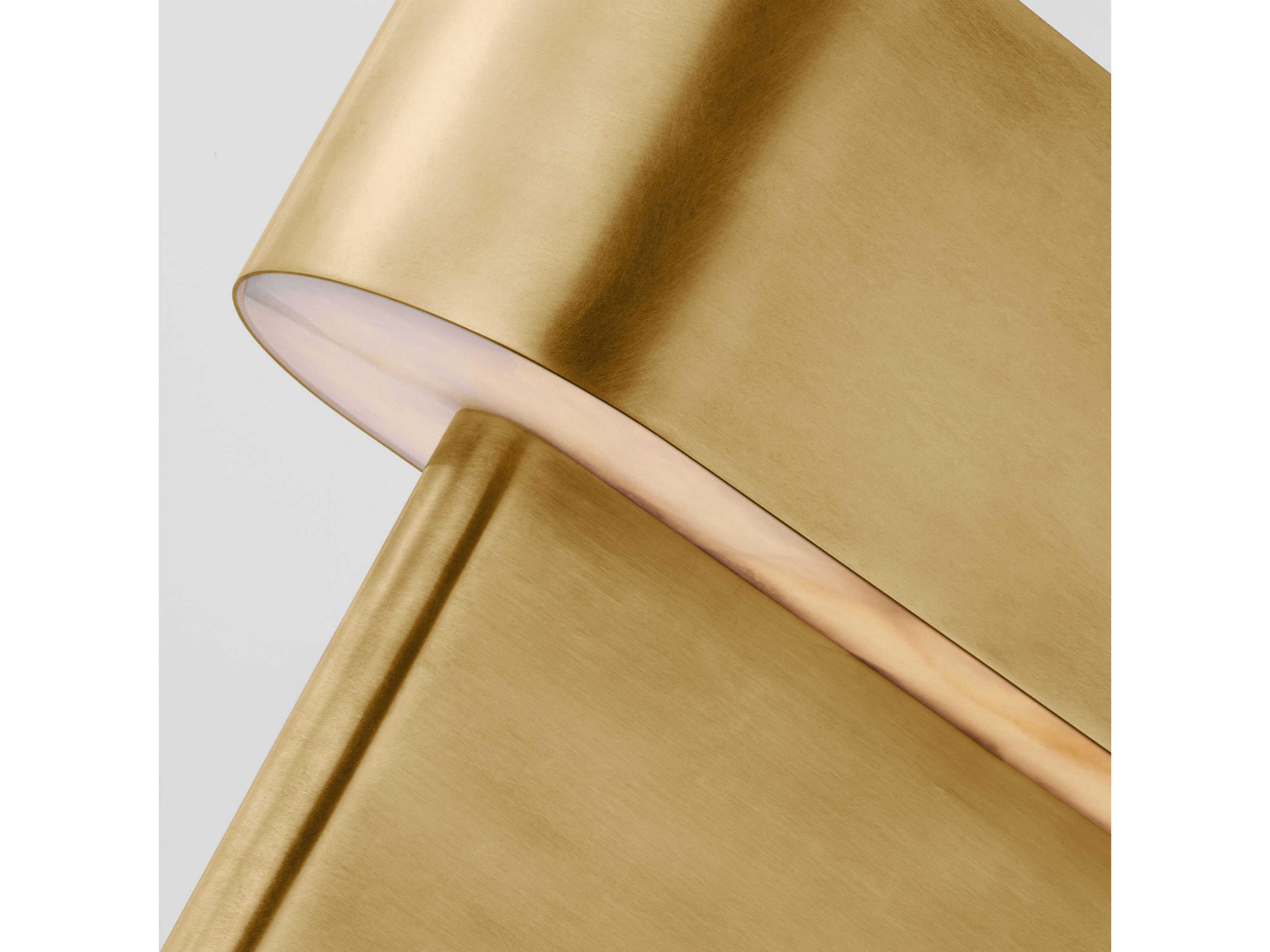 Visual Comfort Modern Wyllis Natural Brass White Alabaster Diffuser Table Lamp