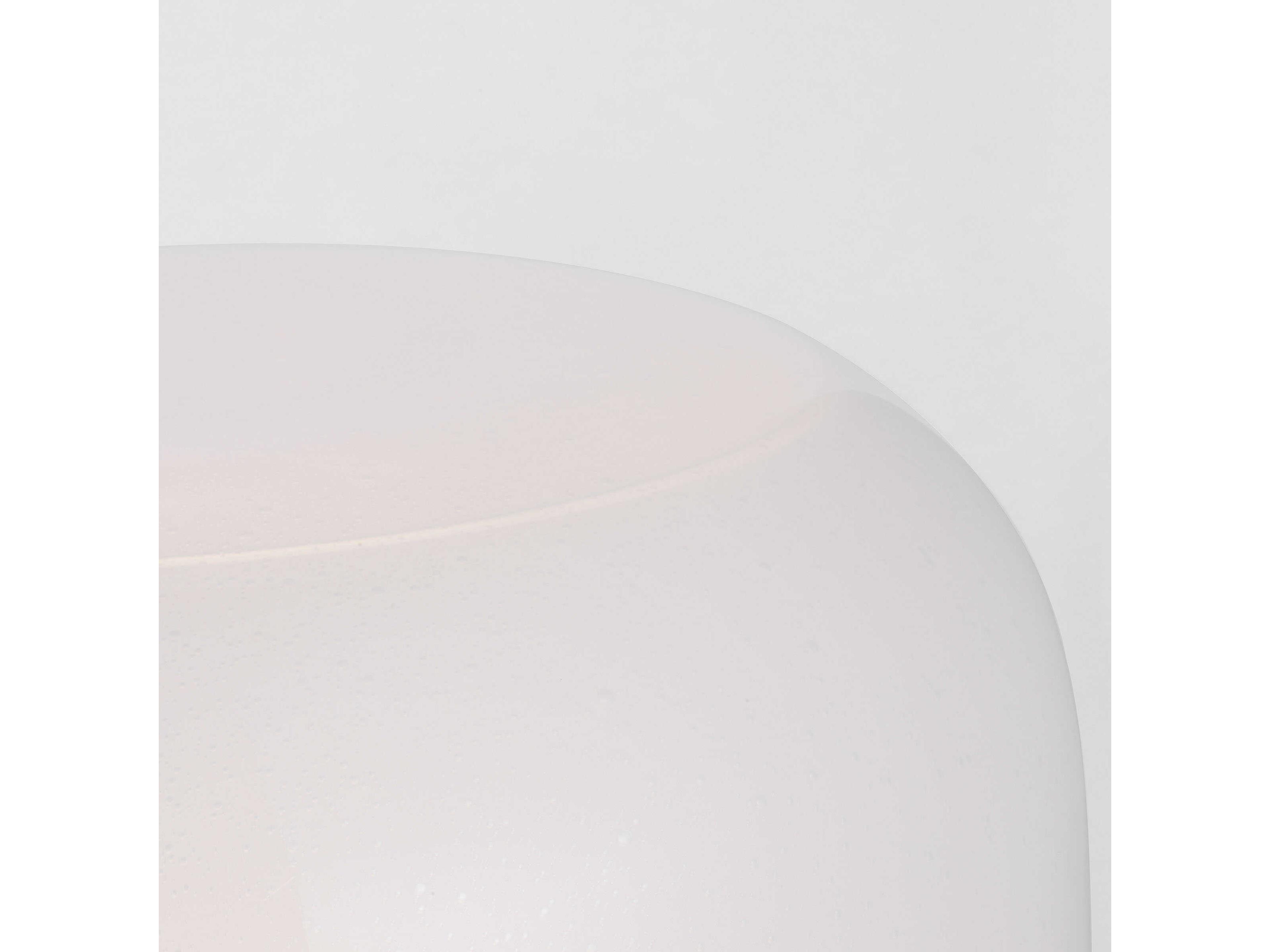 Visual Comfort Modern Bolete Hand Rubbed Antique Brass Seeded Cream Glass White Table Lamp