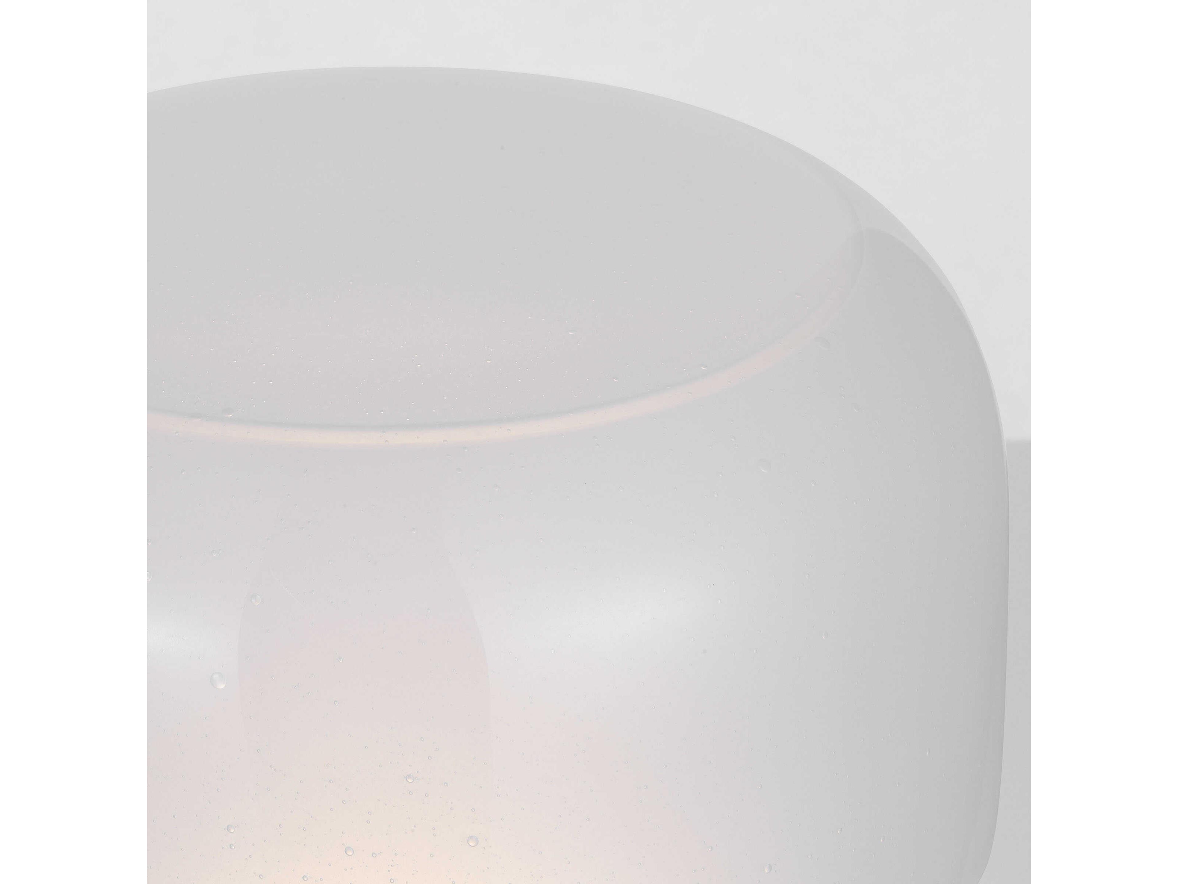 Visual Comfort Modern Bolete Hand Rubbed Antique Brass Seeded Cream Glass White Table Lamp