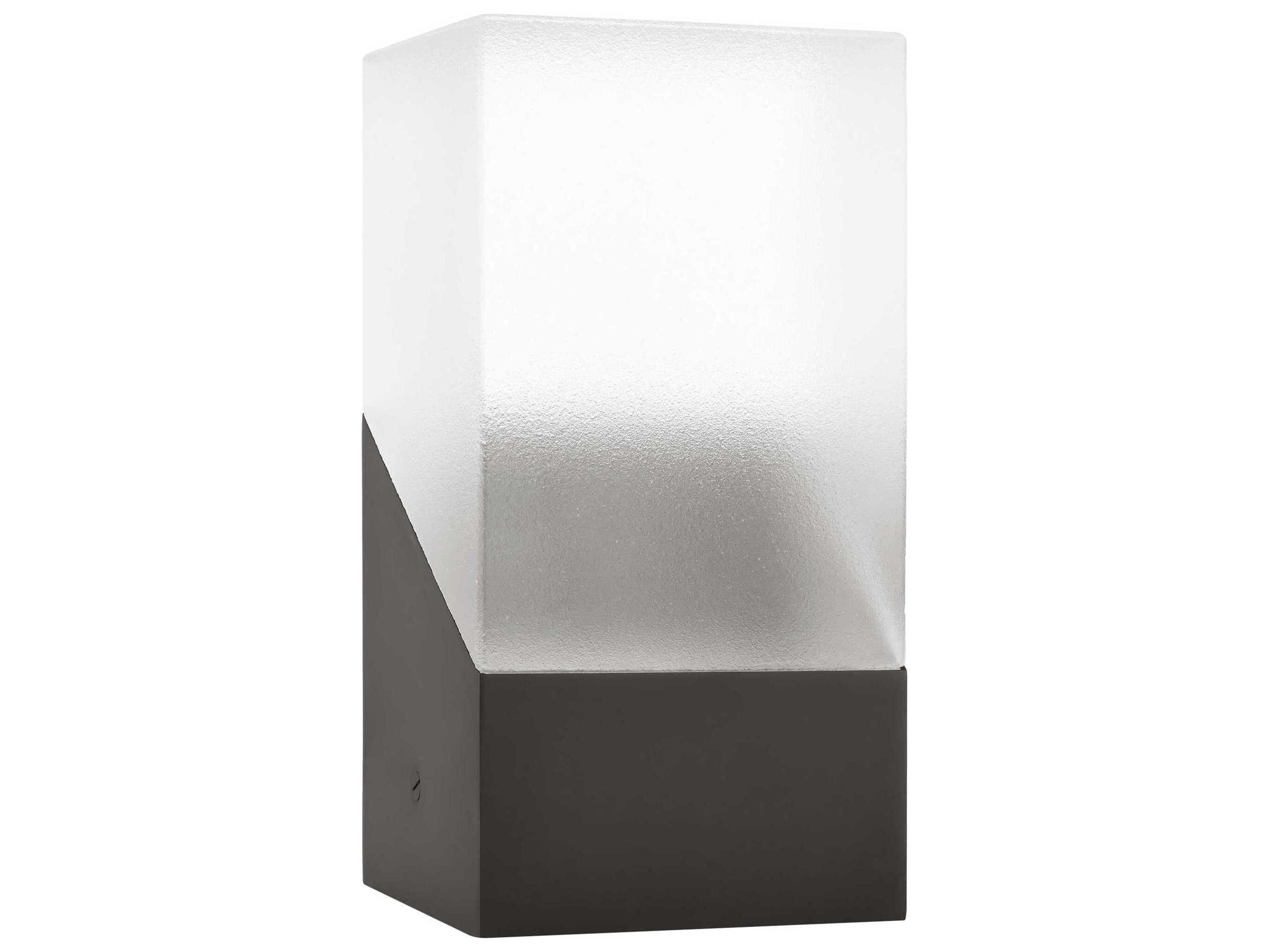 Visual Comfort Modern Pezzo Bronze Textured Cast Glass Table Lamp