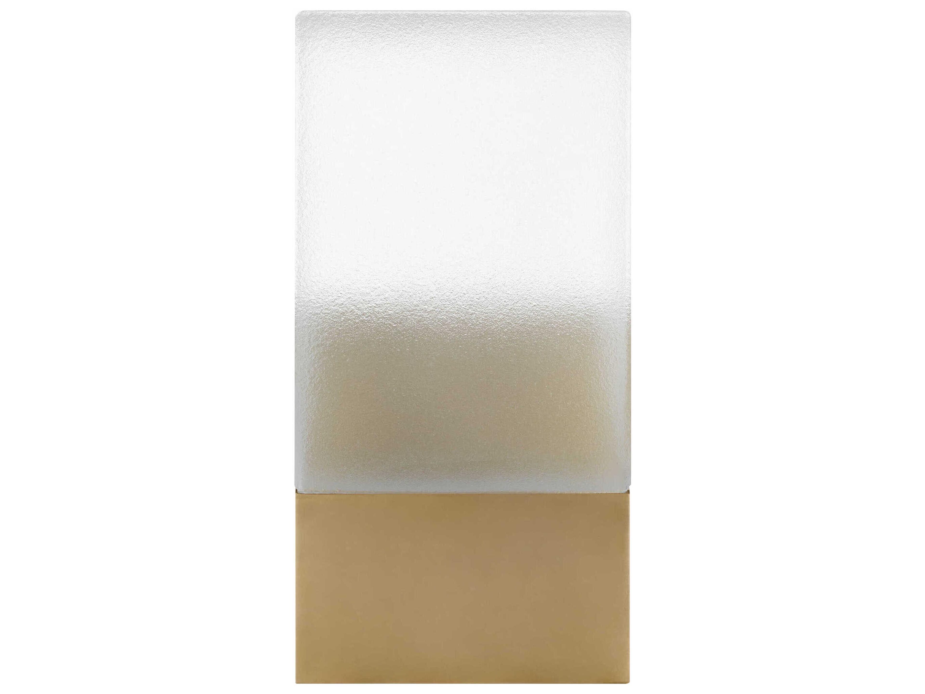 Visual Comfort Modern Pezzo Hand Rubbed Antique Brass Textured Cast Glass Table Lamp