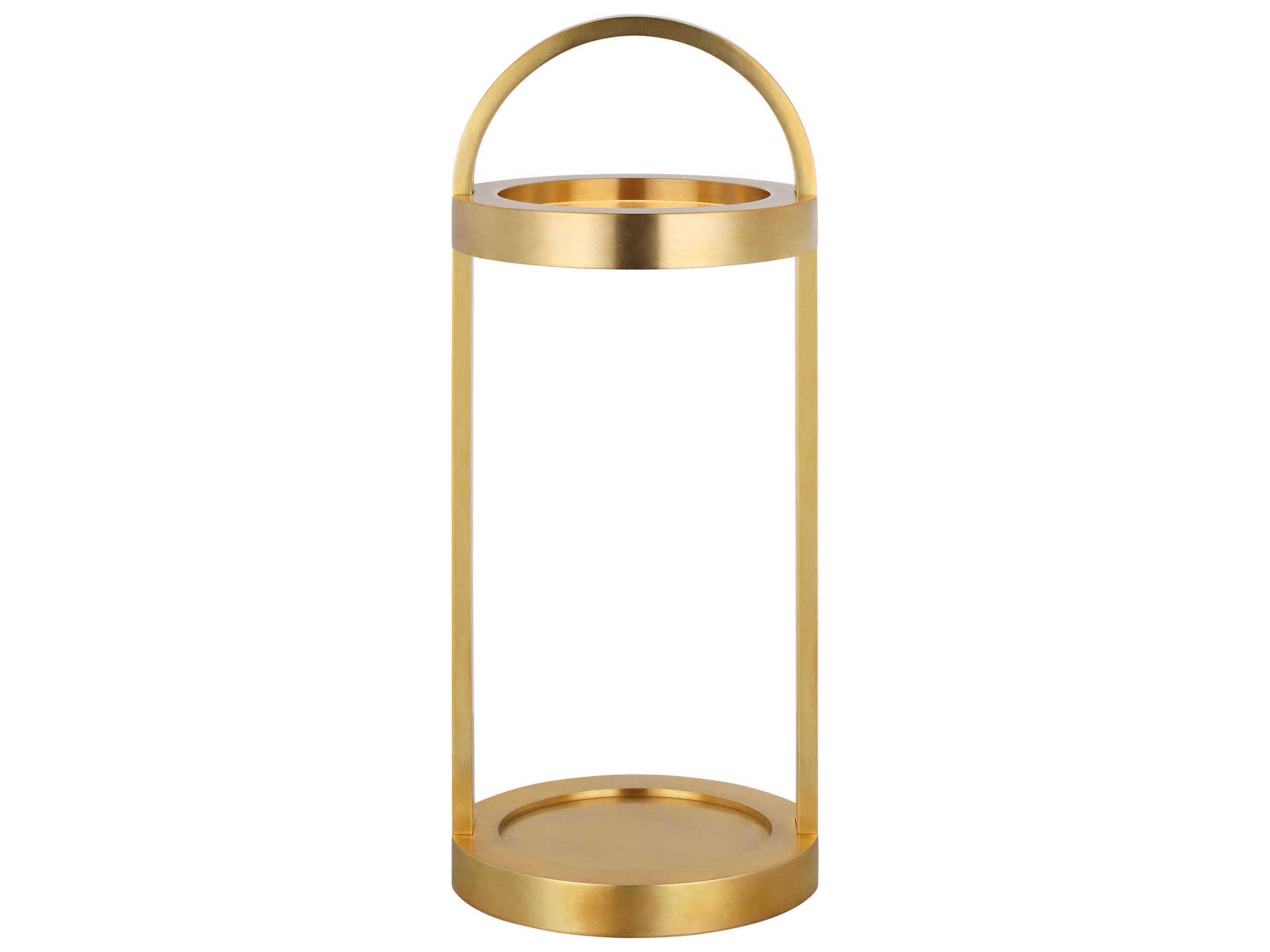 Visual Comfort Modern Cerne Hand Rubbed Antique Brass Table Lamp