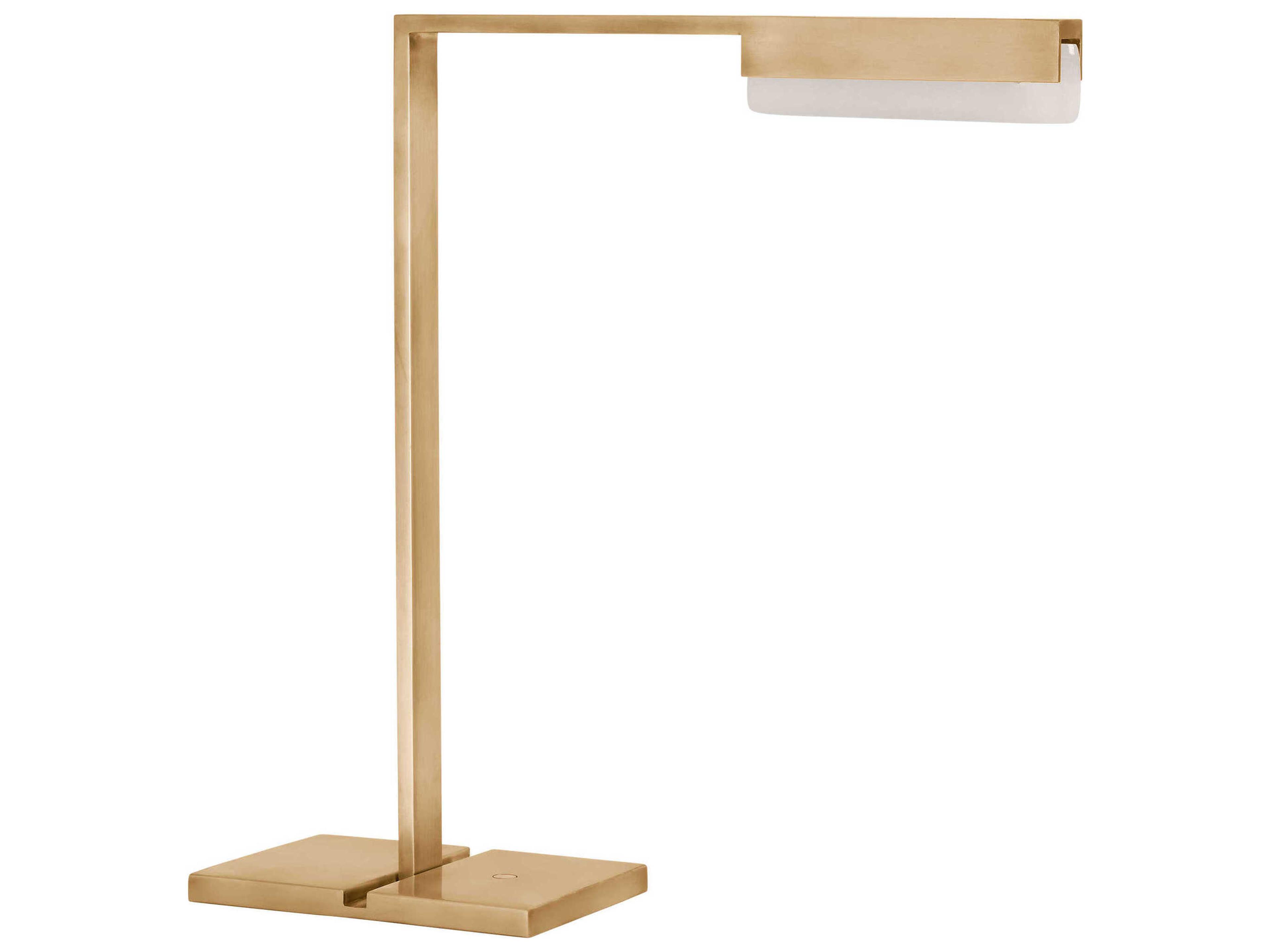 Visual Comfort Modern Linea Hand Rubbed Antique Brass Desk Lamp