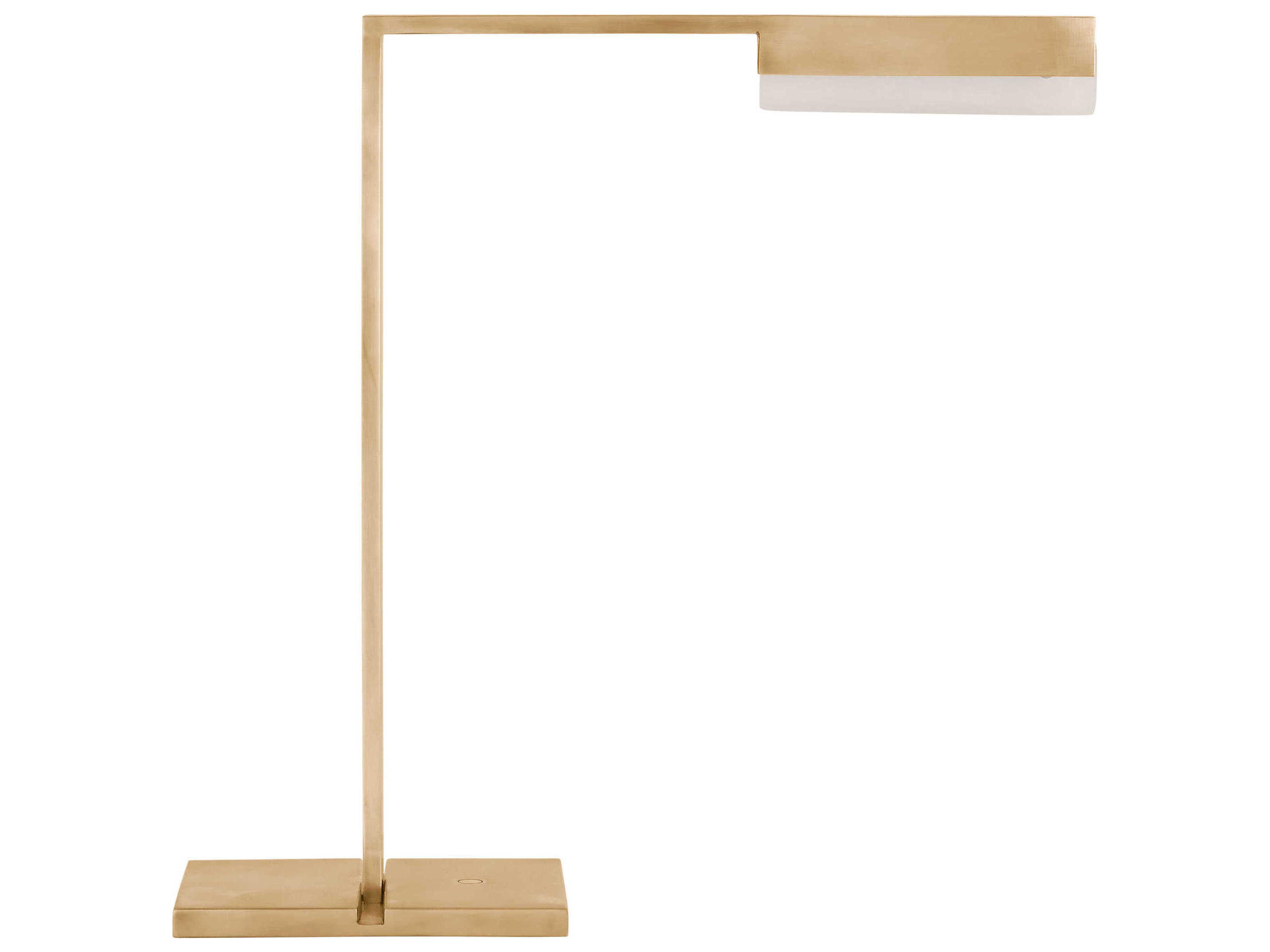 Visual Comfort Modern Linea Hand Rubbed Antique Brass Desk Lamp