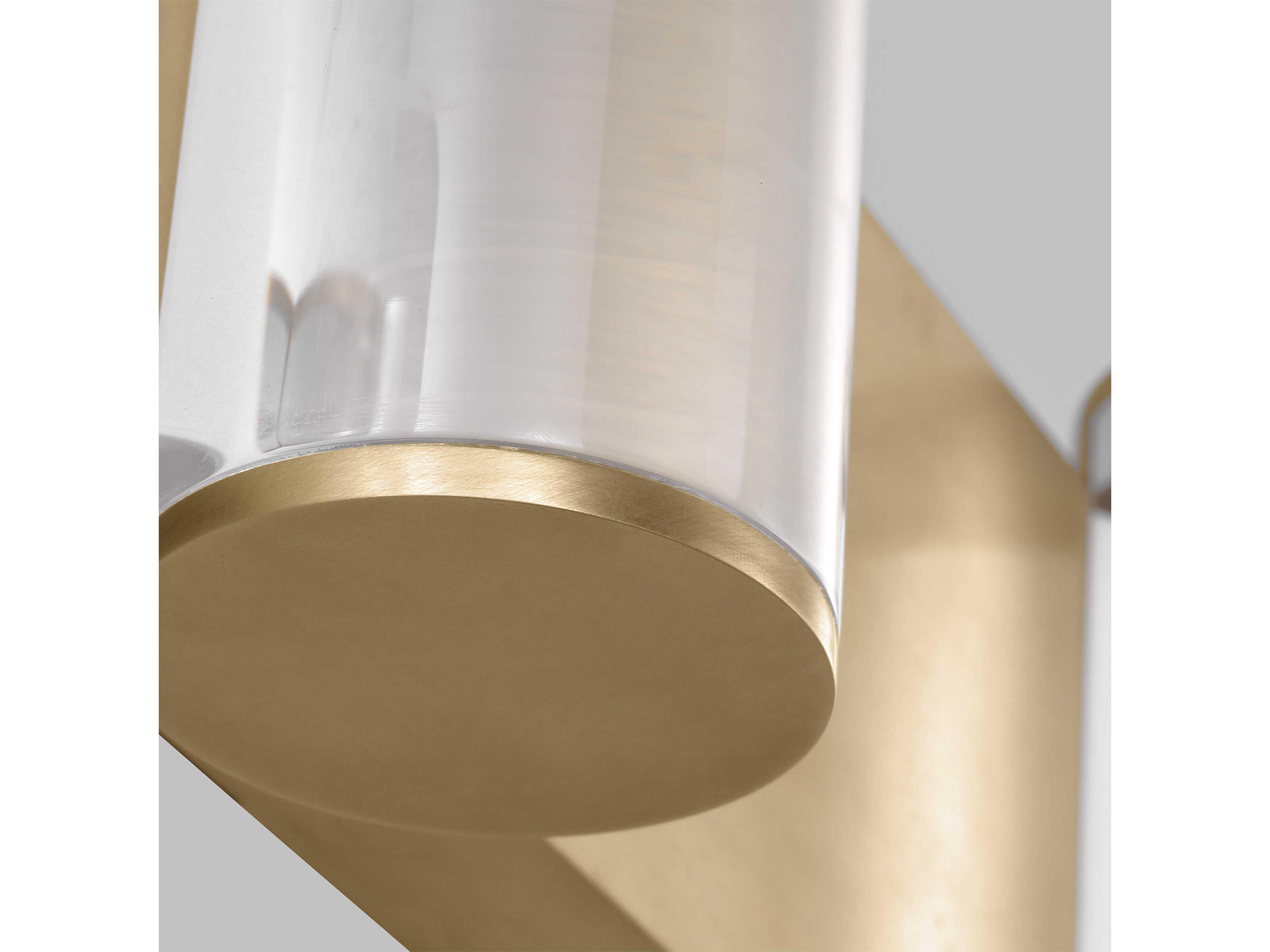 Visual Comfort Modern Esfera 4-Light Natural Brass Vanity Light