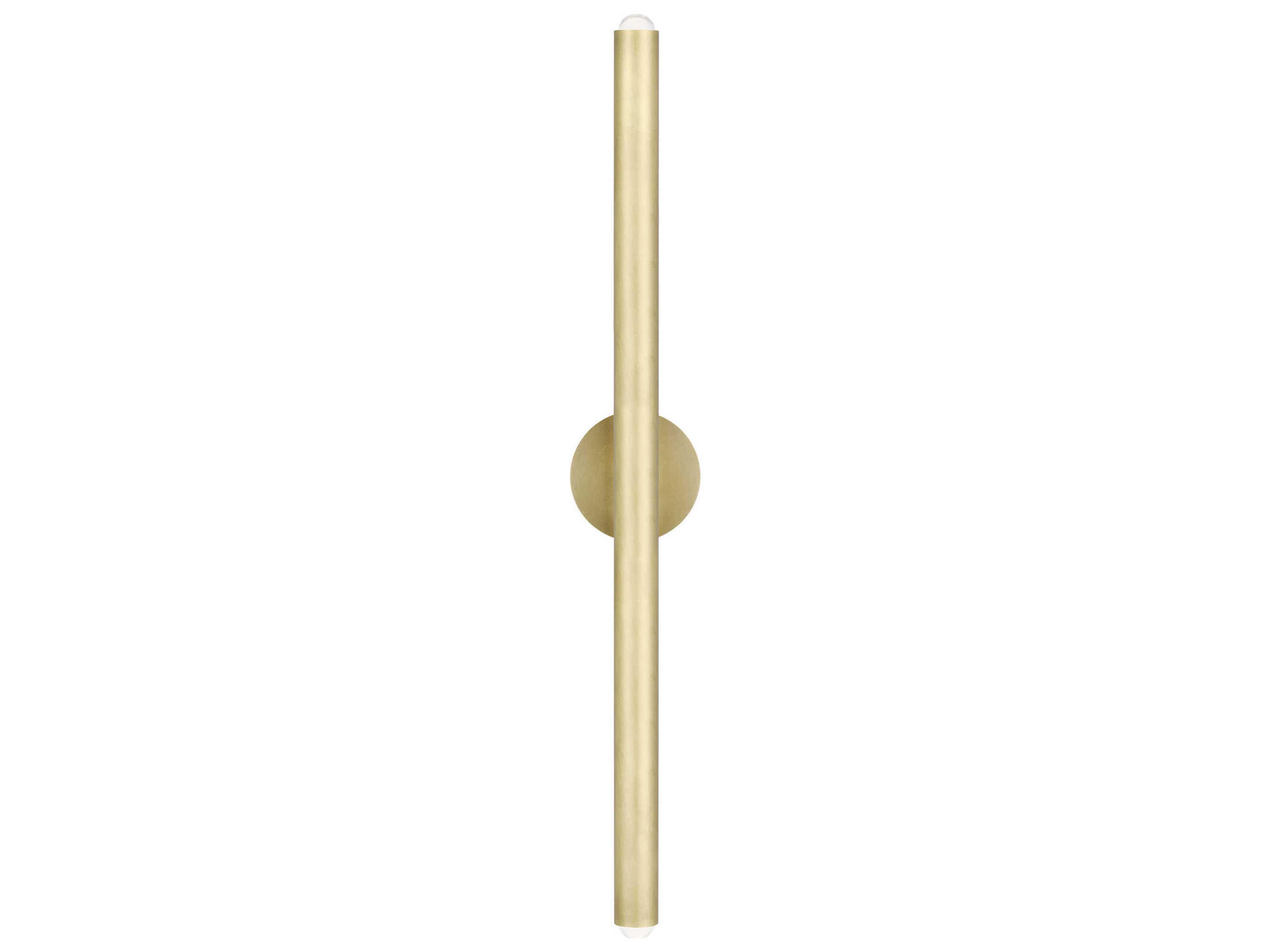 Visual Comfort Modern Ebell 2-Light Natural Brass Wall Sconce