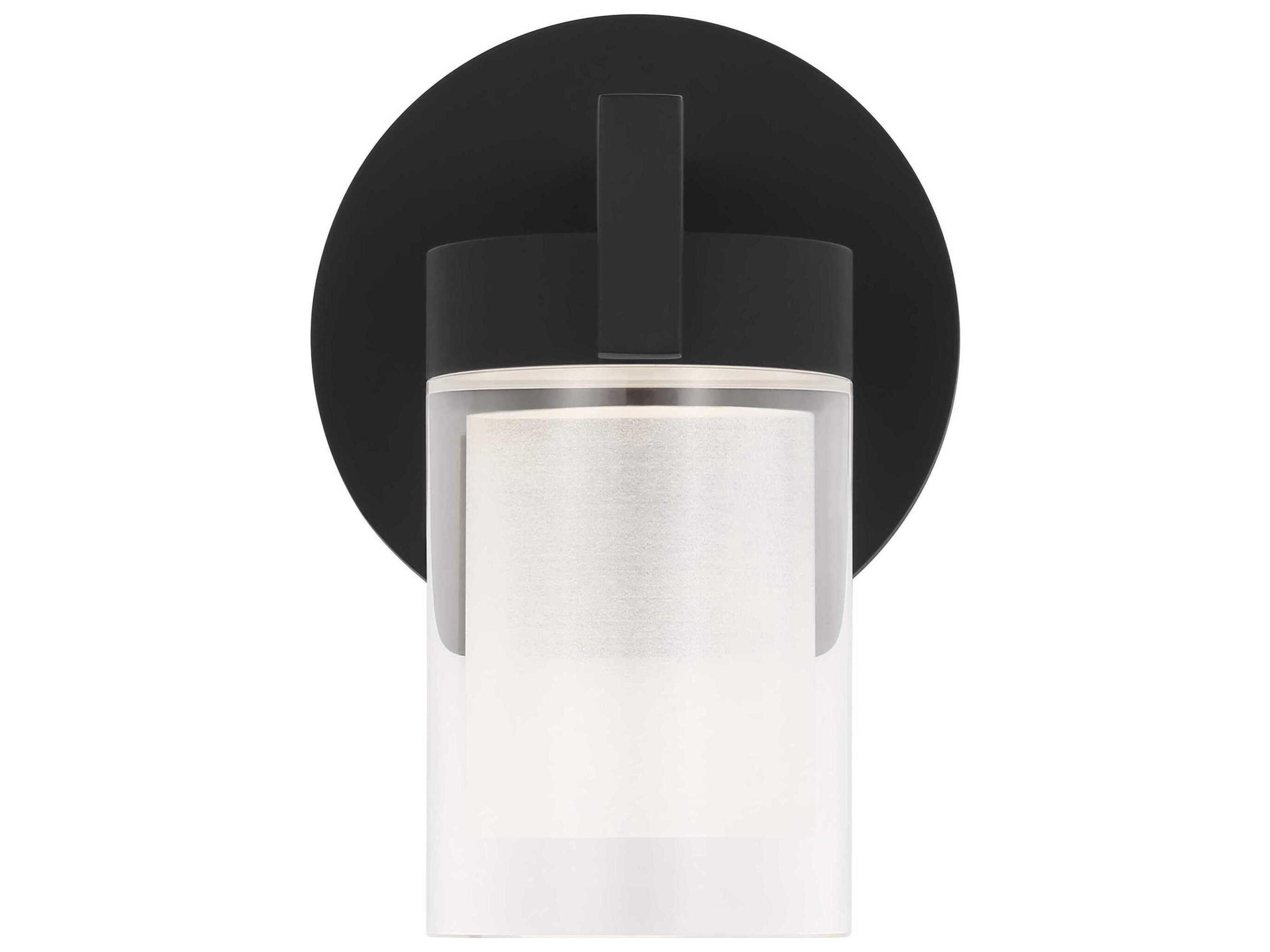 Visual Comfort Modern Esfera 1-Light Nightshade Black Wall Sconce