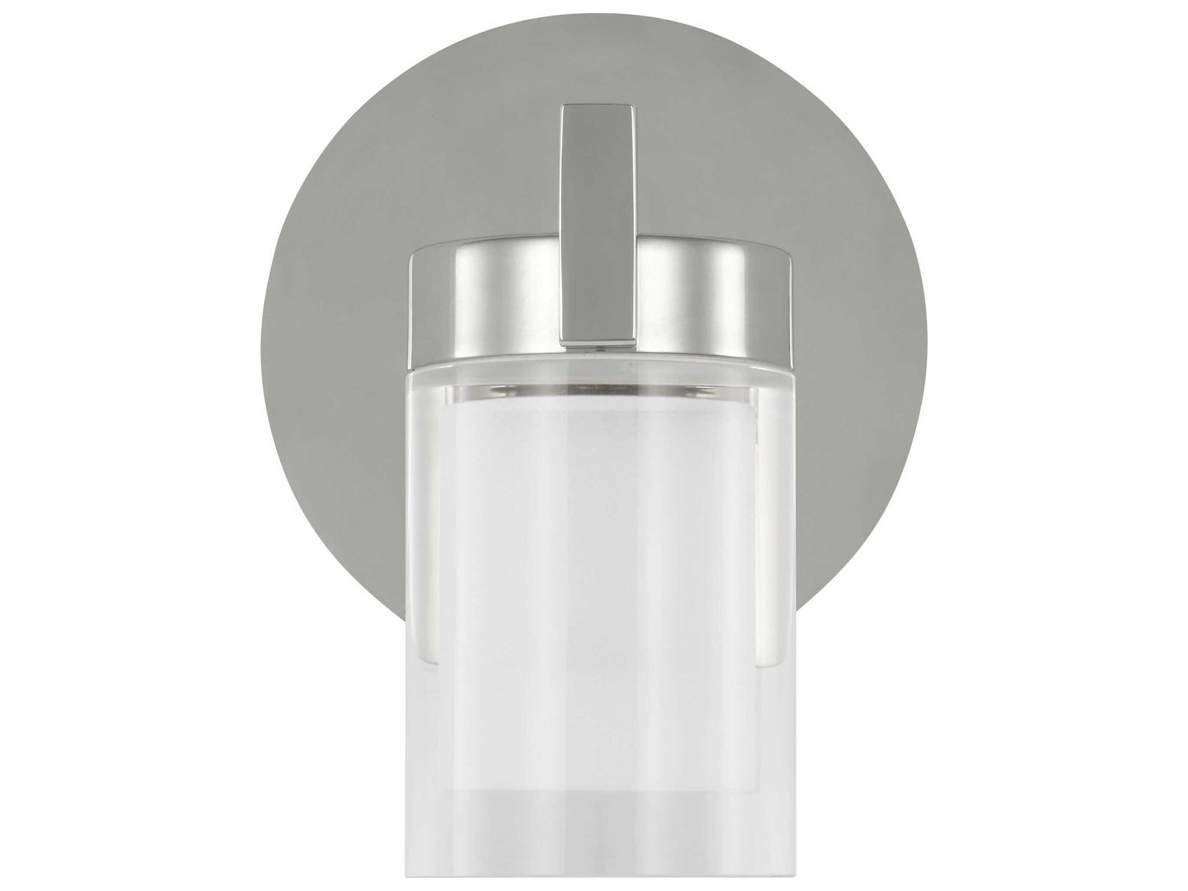 Visual Comfort Modern Esfera 1-Light Polished Nickel Wall Sconce