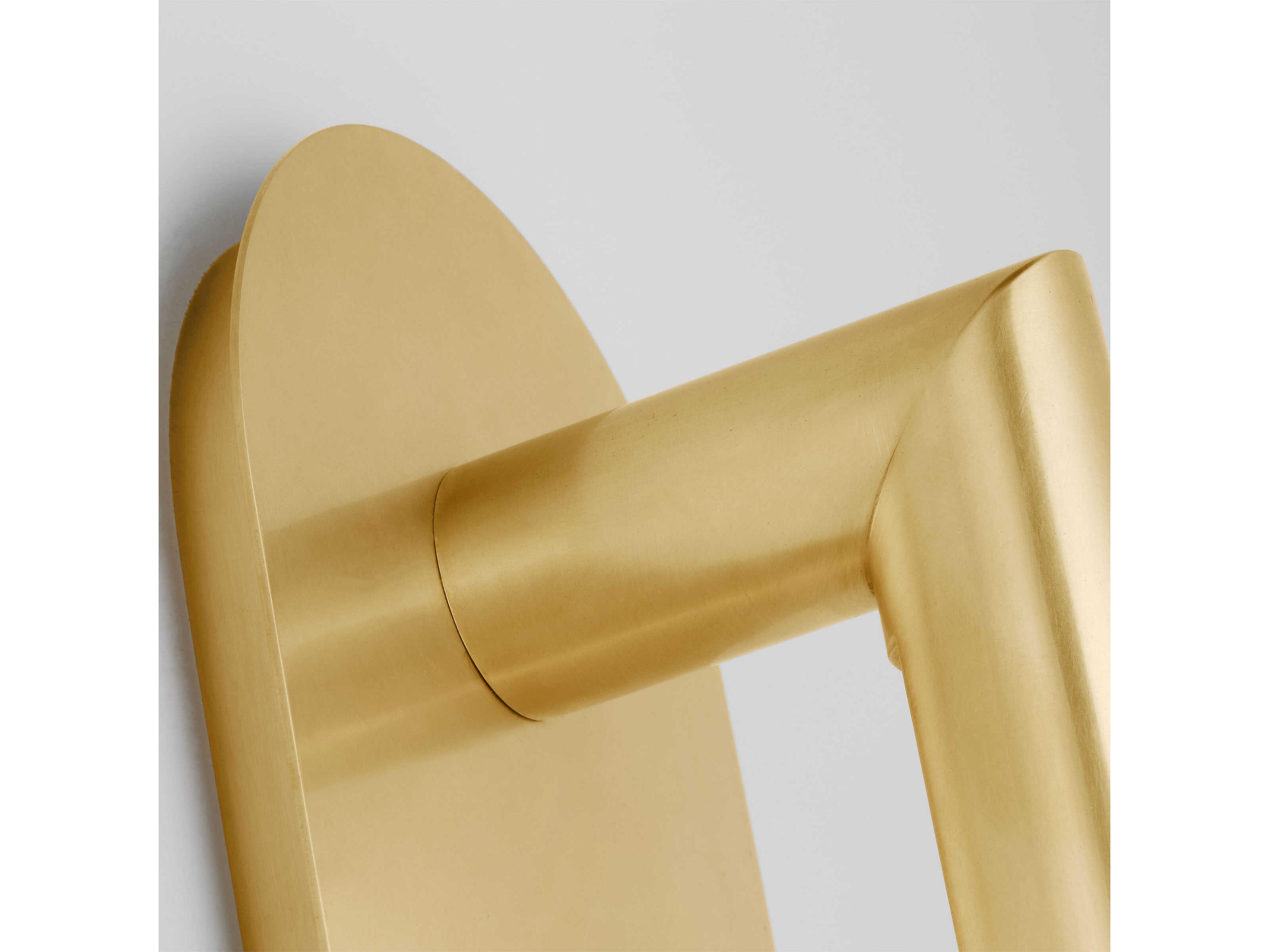 Visual Comfort Modern Fielle 1-Light Natural Brass Wall Sconce