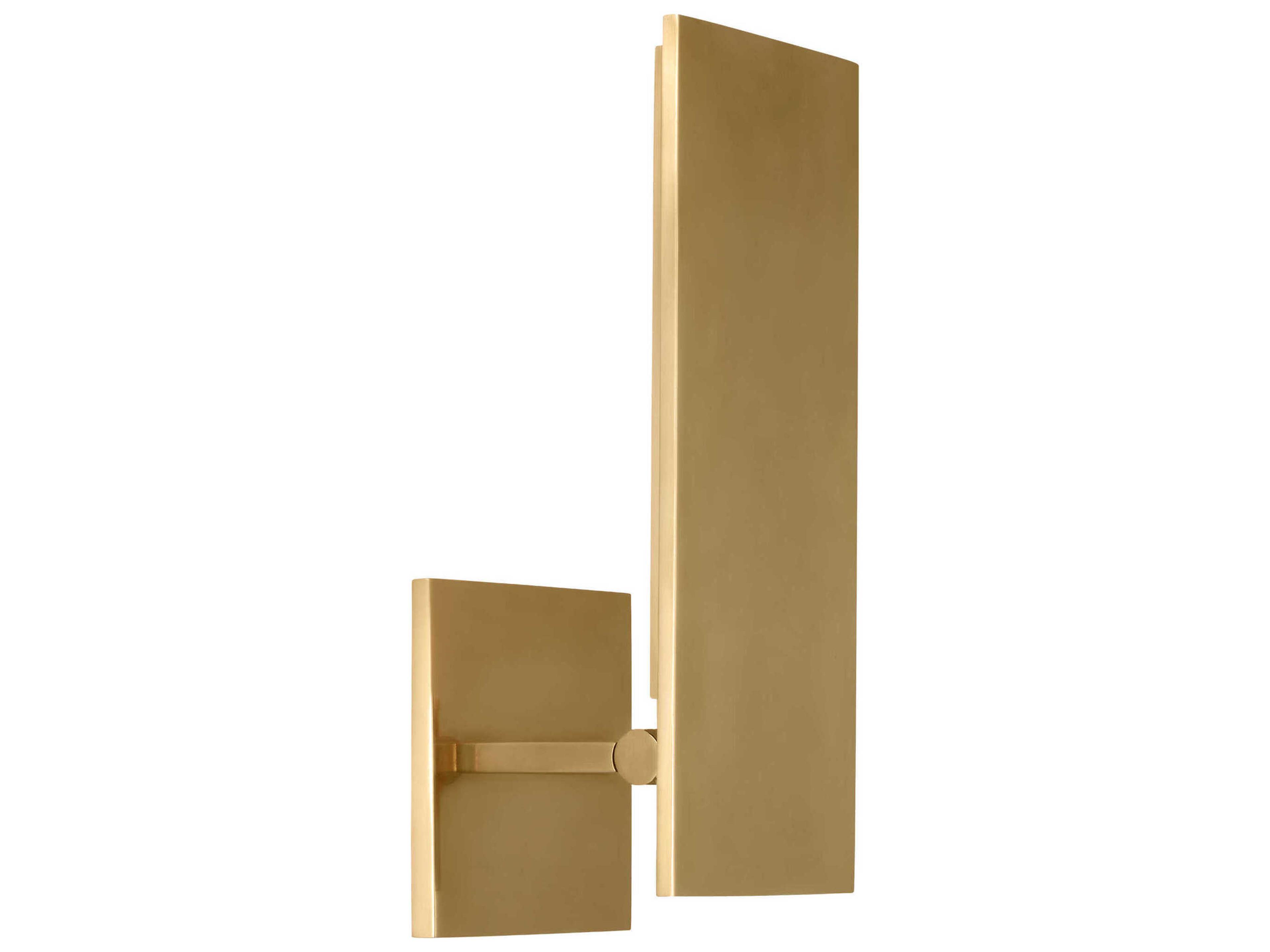 Angolo 1-Light Hand Rubbed Antique Brass Wall Sconce