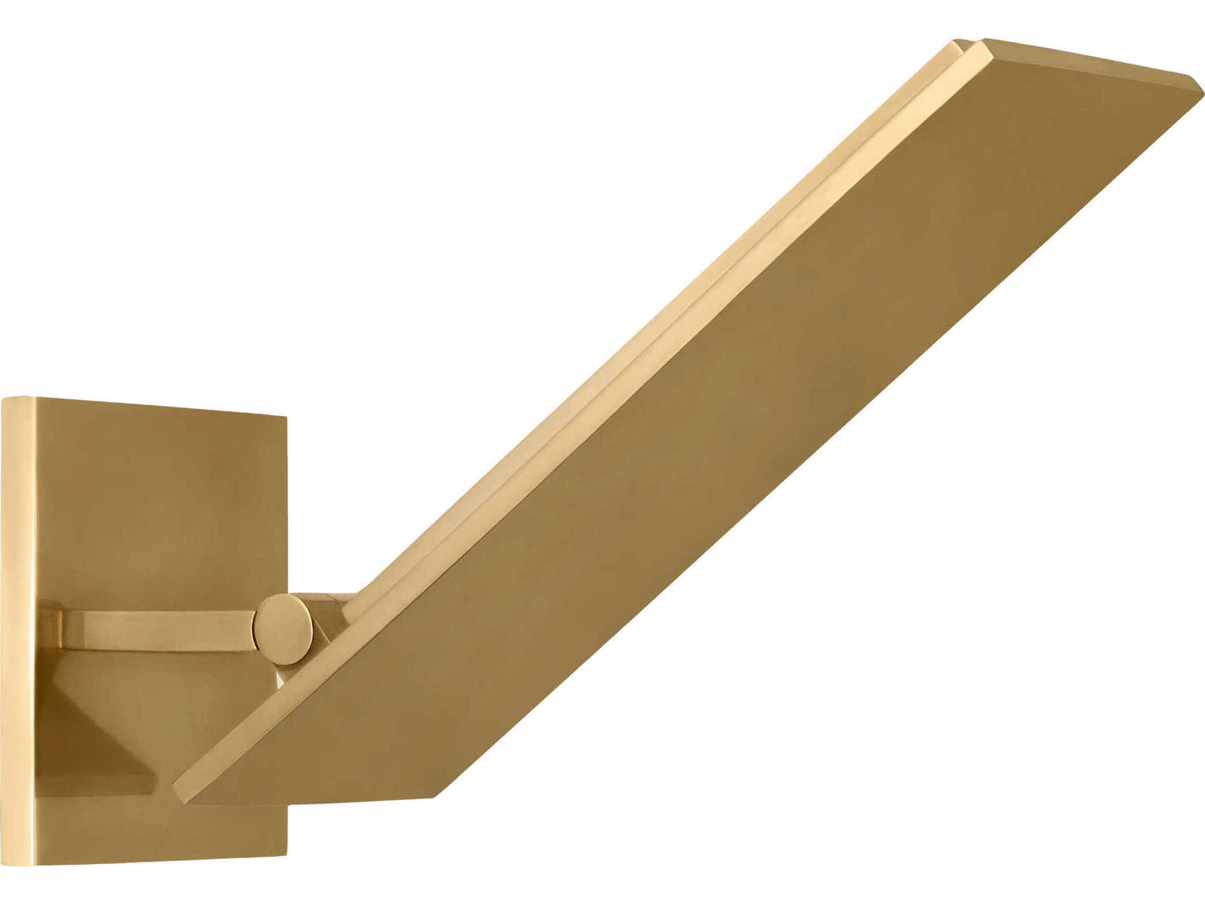 Visual Comfort Modern Angolo 1-Light Hand Rubbed Antique Brass Wall Sconce