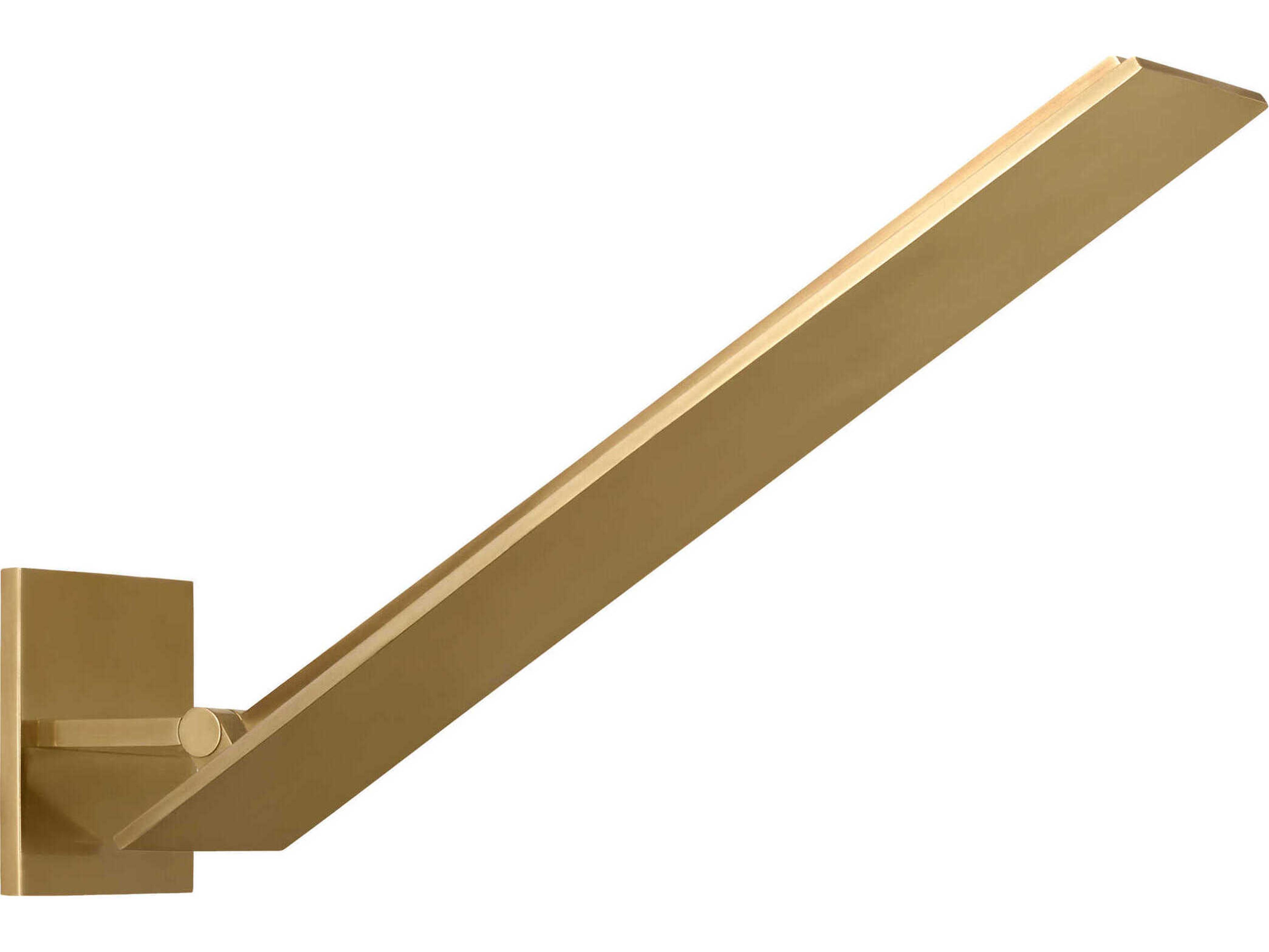 Visual Comfort Modern Angolo 1-Light Hand Rubbed Antique Brass Wall Sconce