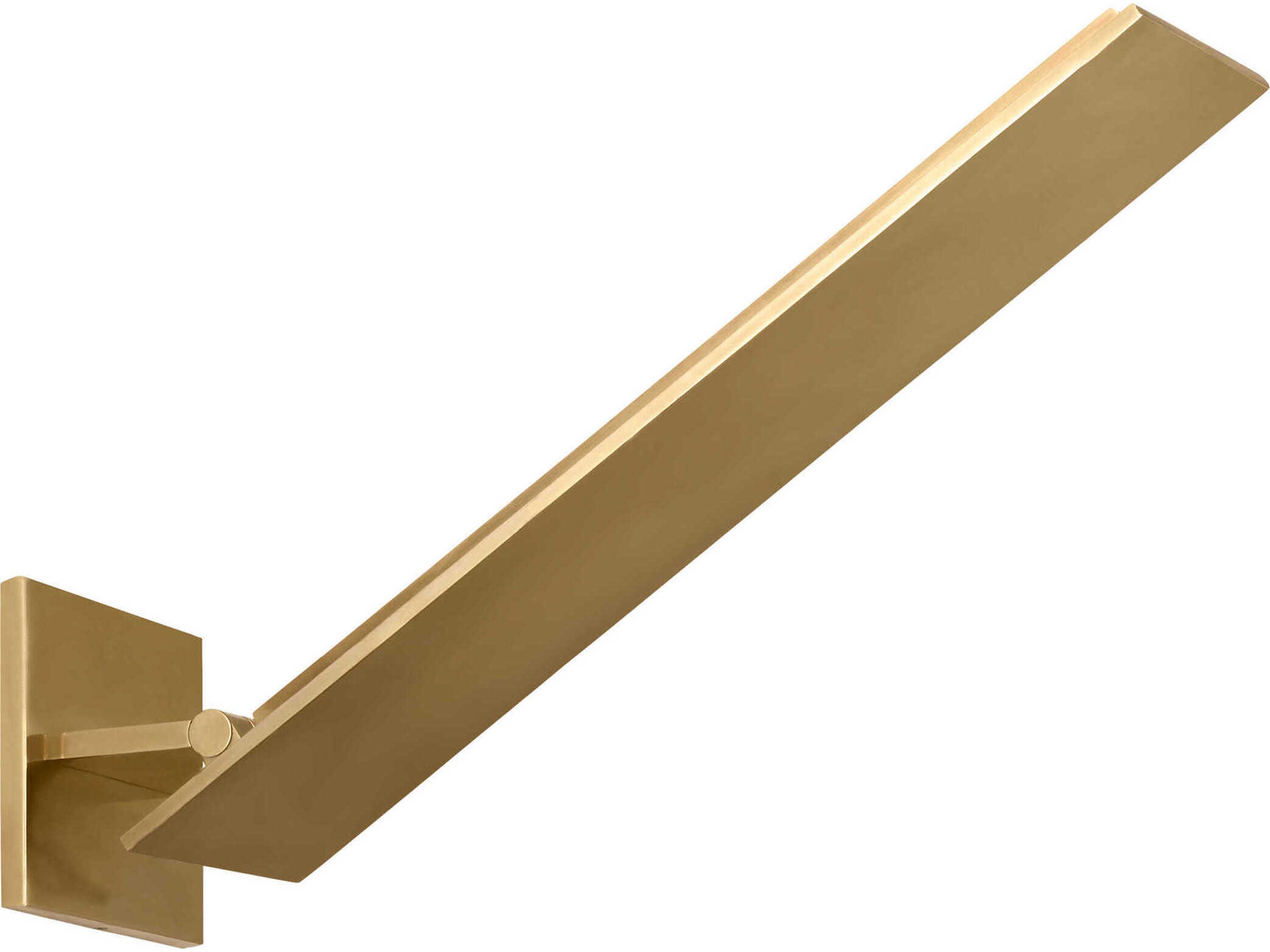 Visual Comfort Modern Angolo 1-Light Hand Rubbed Antique Brass Wall Sconce