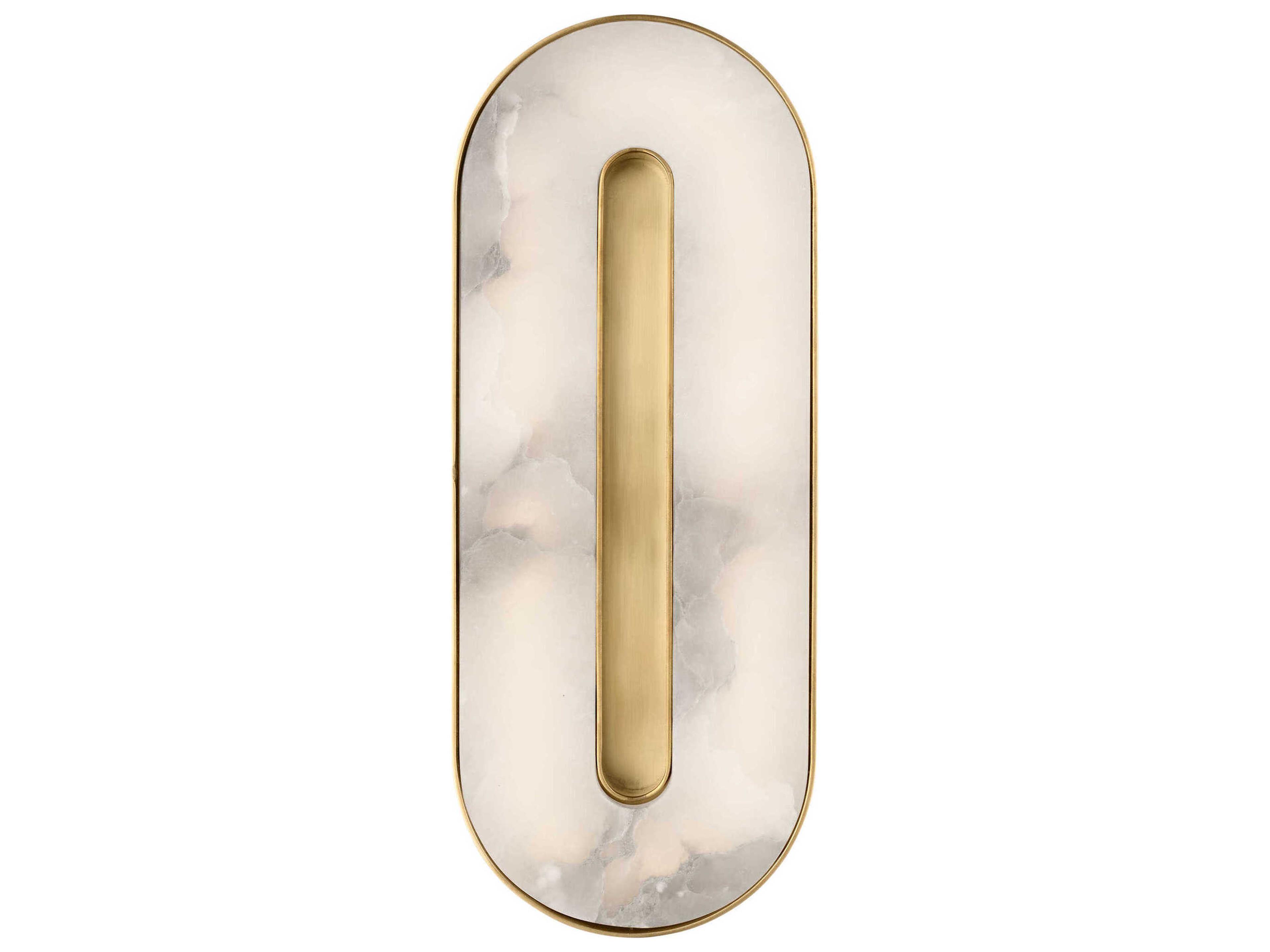 Visual Comfort Modern Wyllis 1-Light Hand Rubbed Antique Brass Wall Sconce