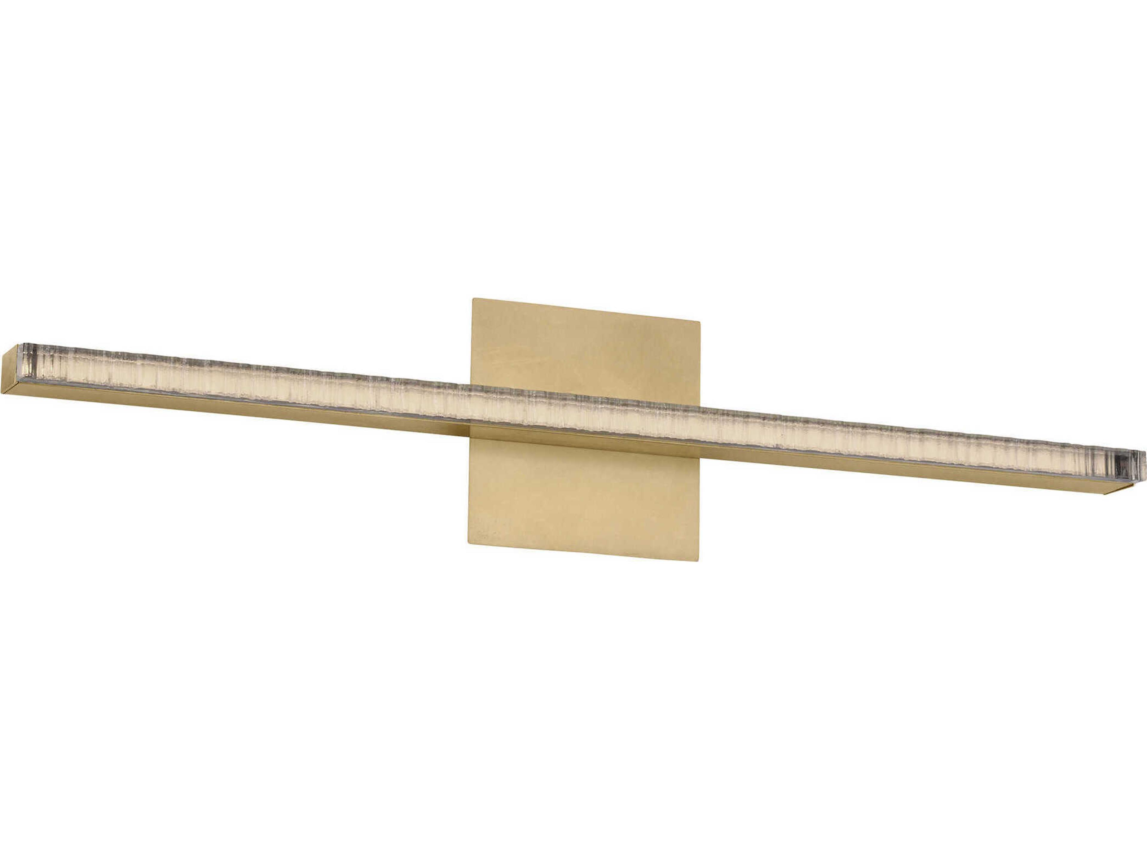 Visual Comfort Modern Serre 1-Light Natural Brass Vanity Light