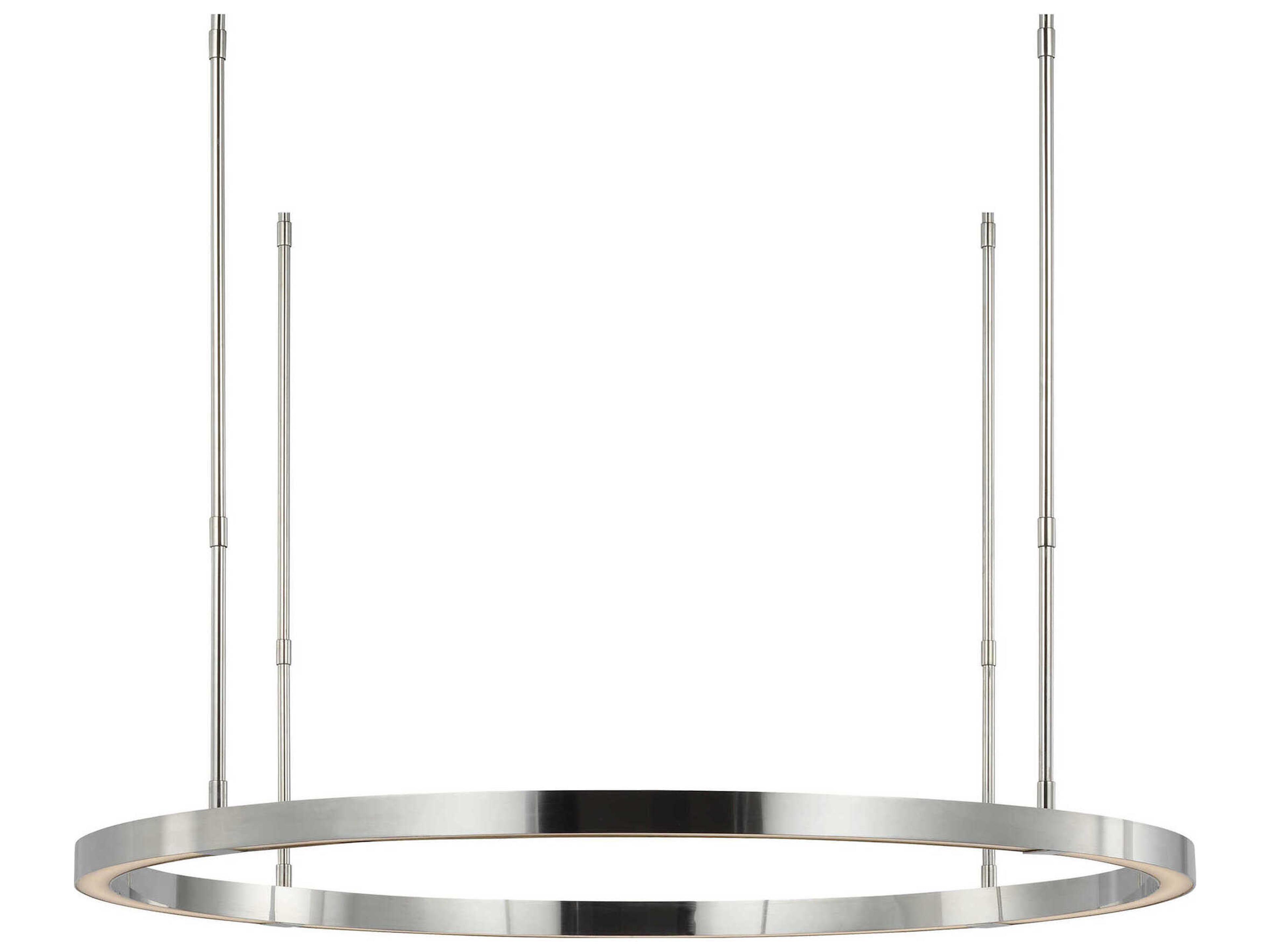 Stagger 1-Light Polished Stainless Steel Pendant