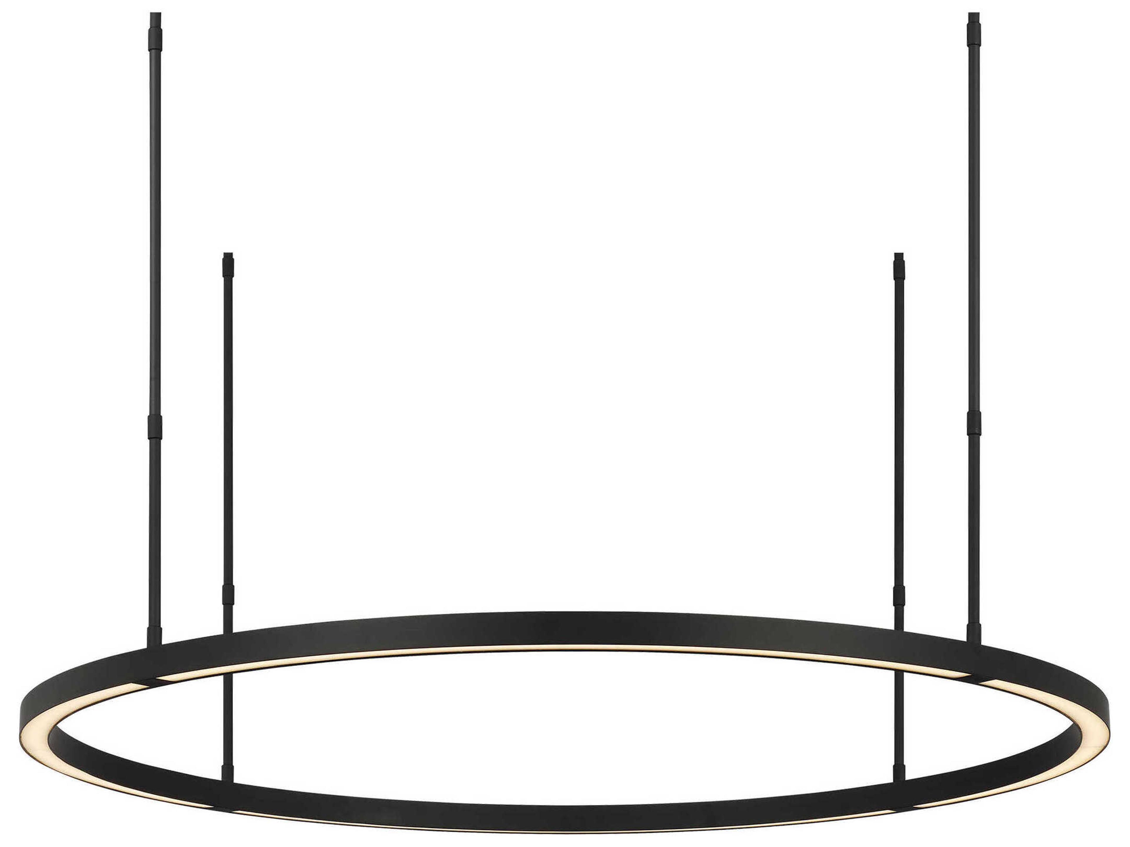 Visual Comfort Modern Stagger 1-Light Nightshade Black Pendant