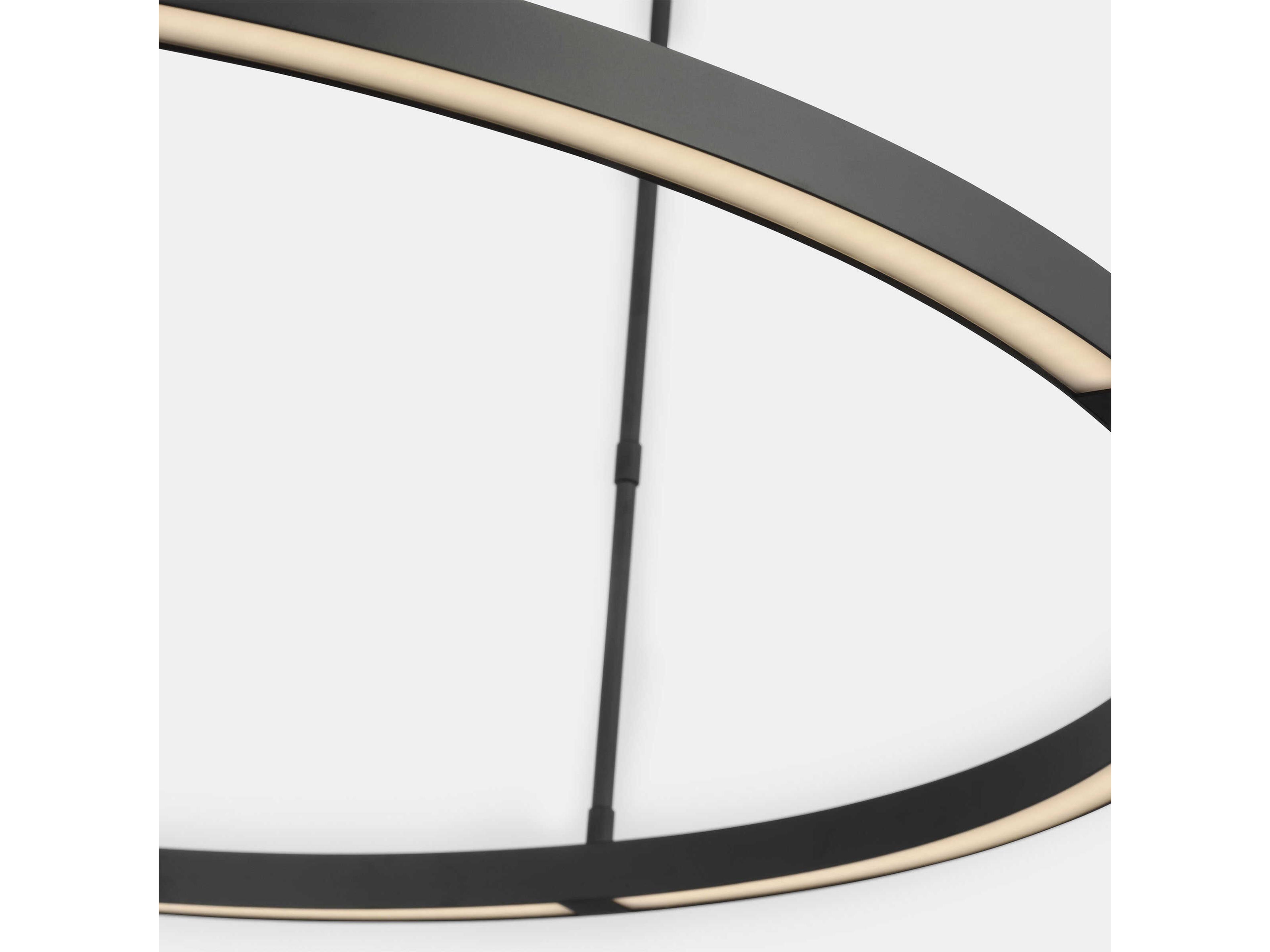 Visual Comfort Modern Stagger 1-Light Nightshade Black Pendant