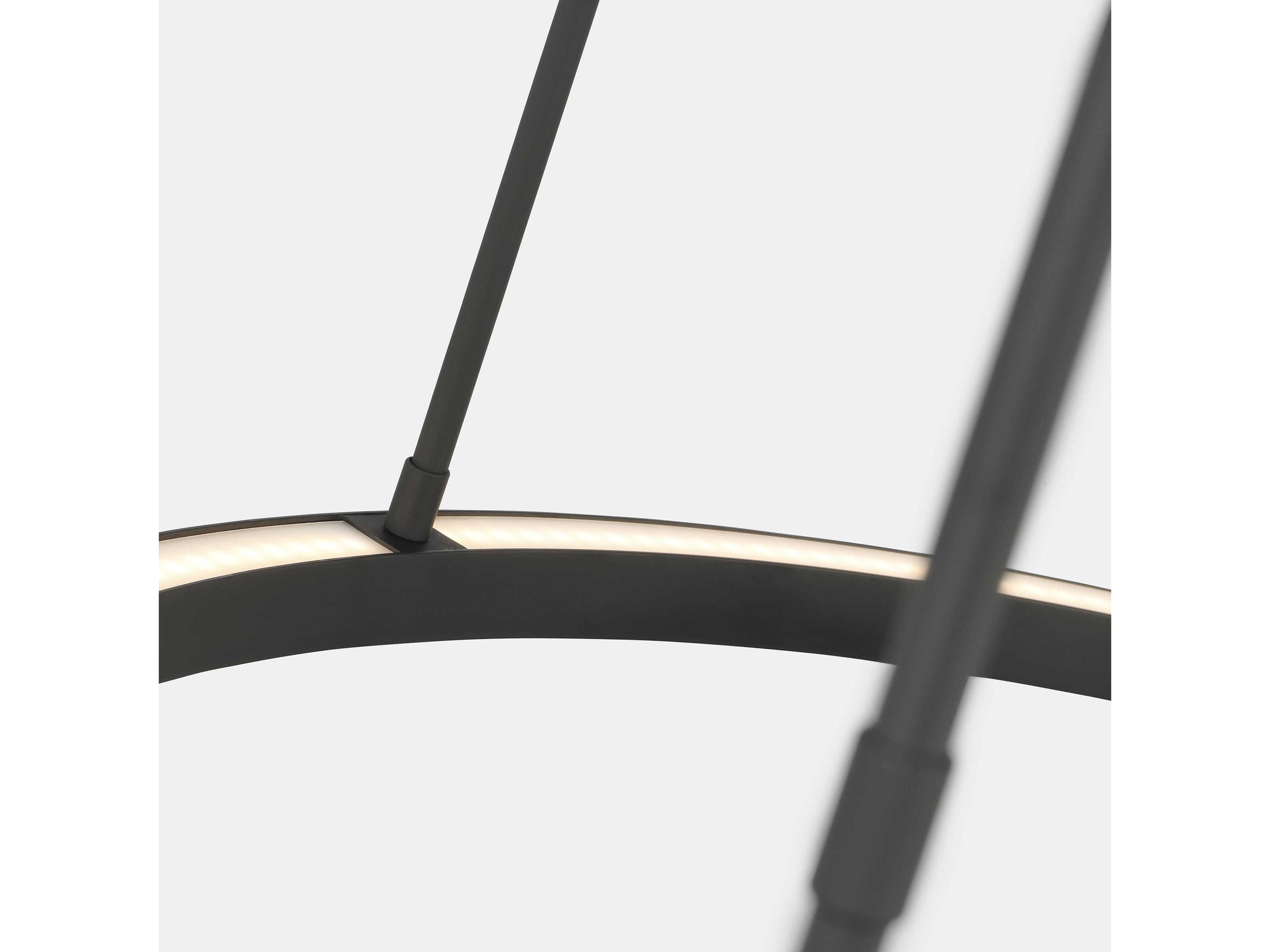 Visual Comfort Modern Stagger 1-Light Nightshade Black Pendant