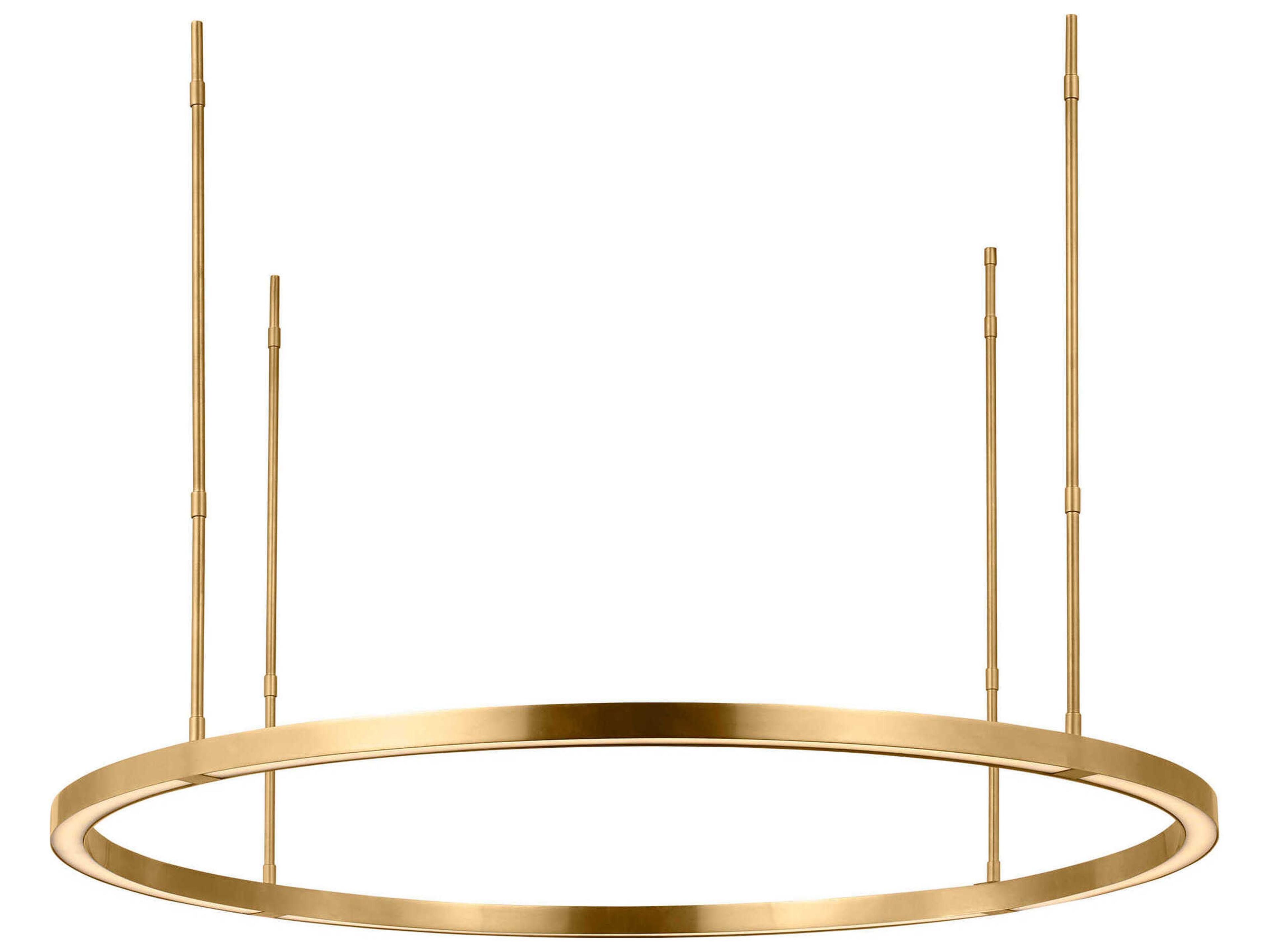 Visual Comfort Modern Stagger 1-Light Hand Rubbed Antique Brass Pendant