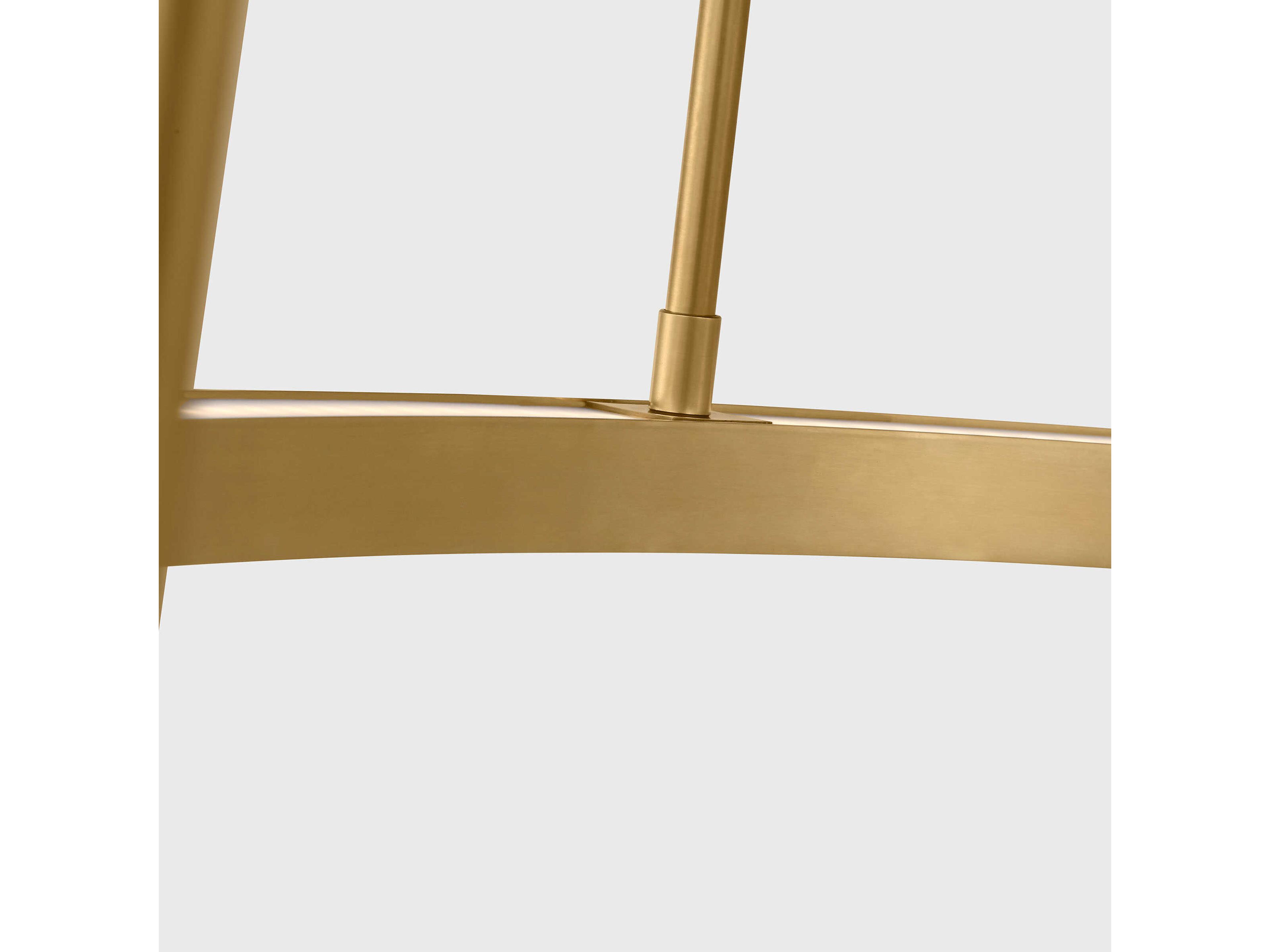 Visual Comfort Modern Stagger 1-Light Hand Rubbed Antique Brass Pendant