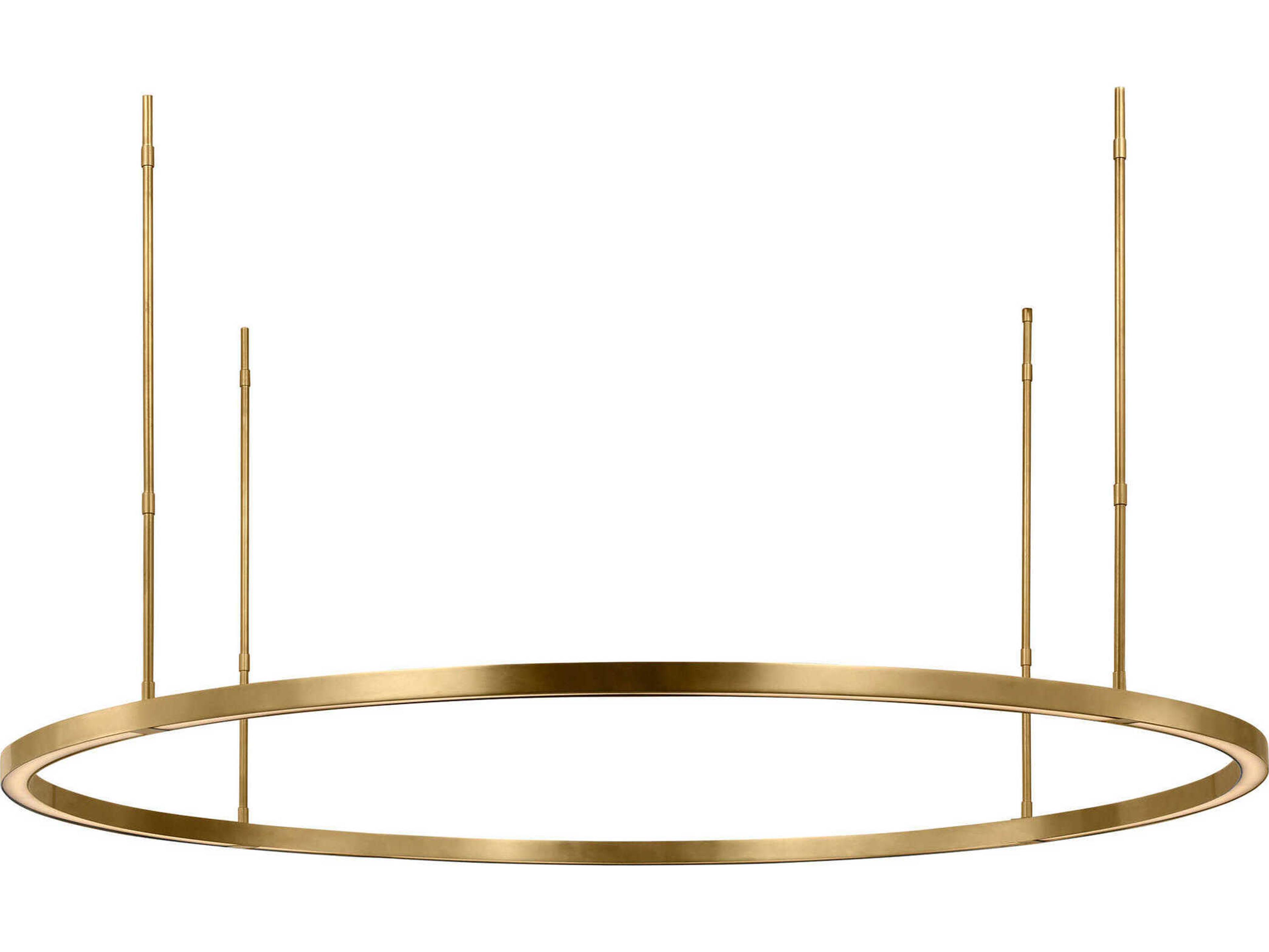 Visual Comfort Modern Stagger 1-Light Hand Rubbed Antique Brass Pendant