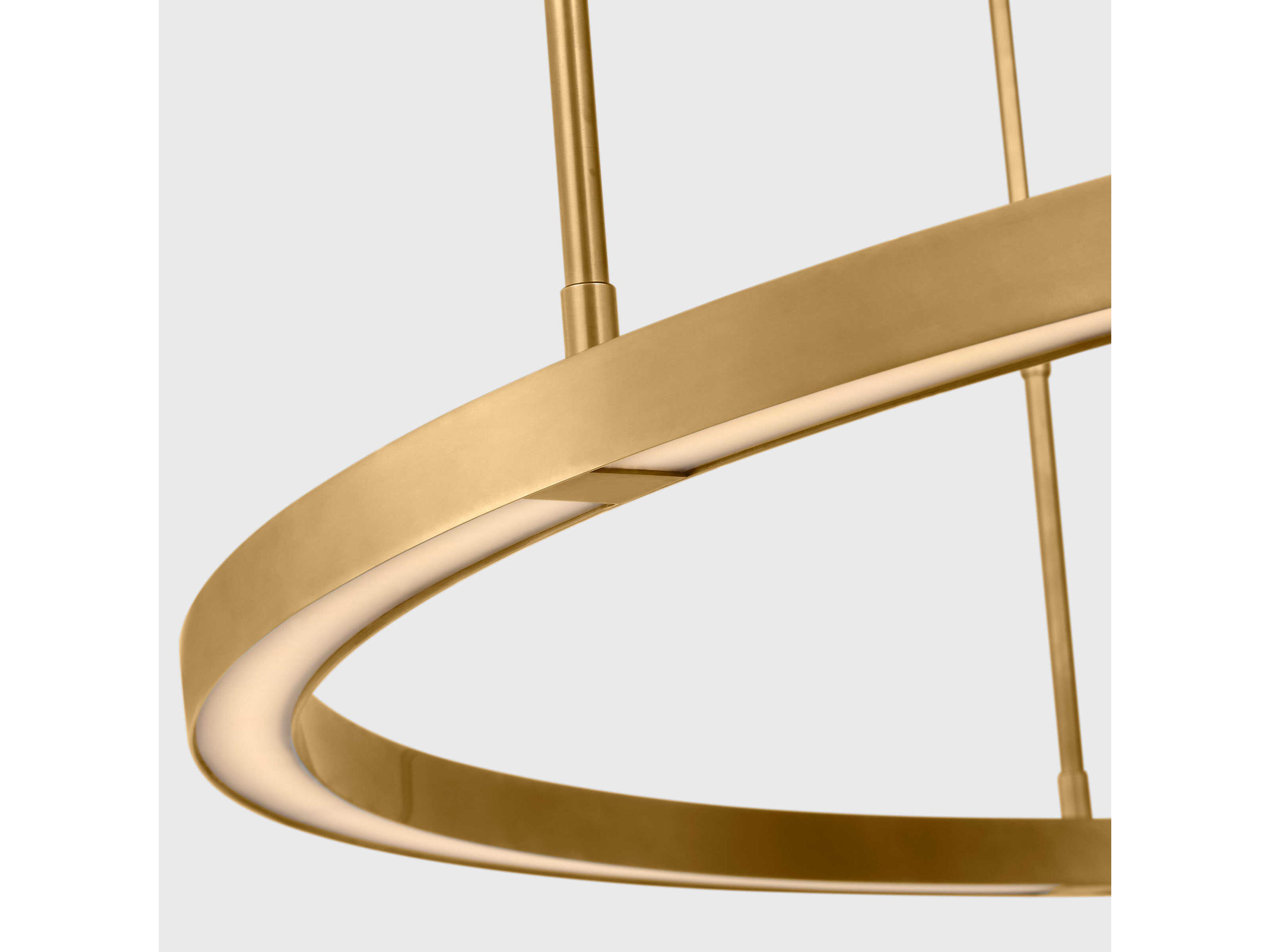 Visual Comfort Modern Stagger 1-Light Hand Rubbed Antique Brass Pendant