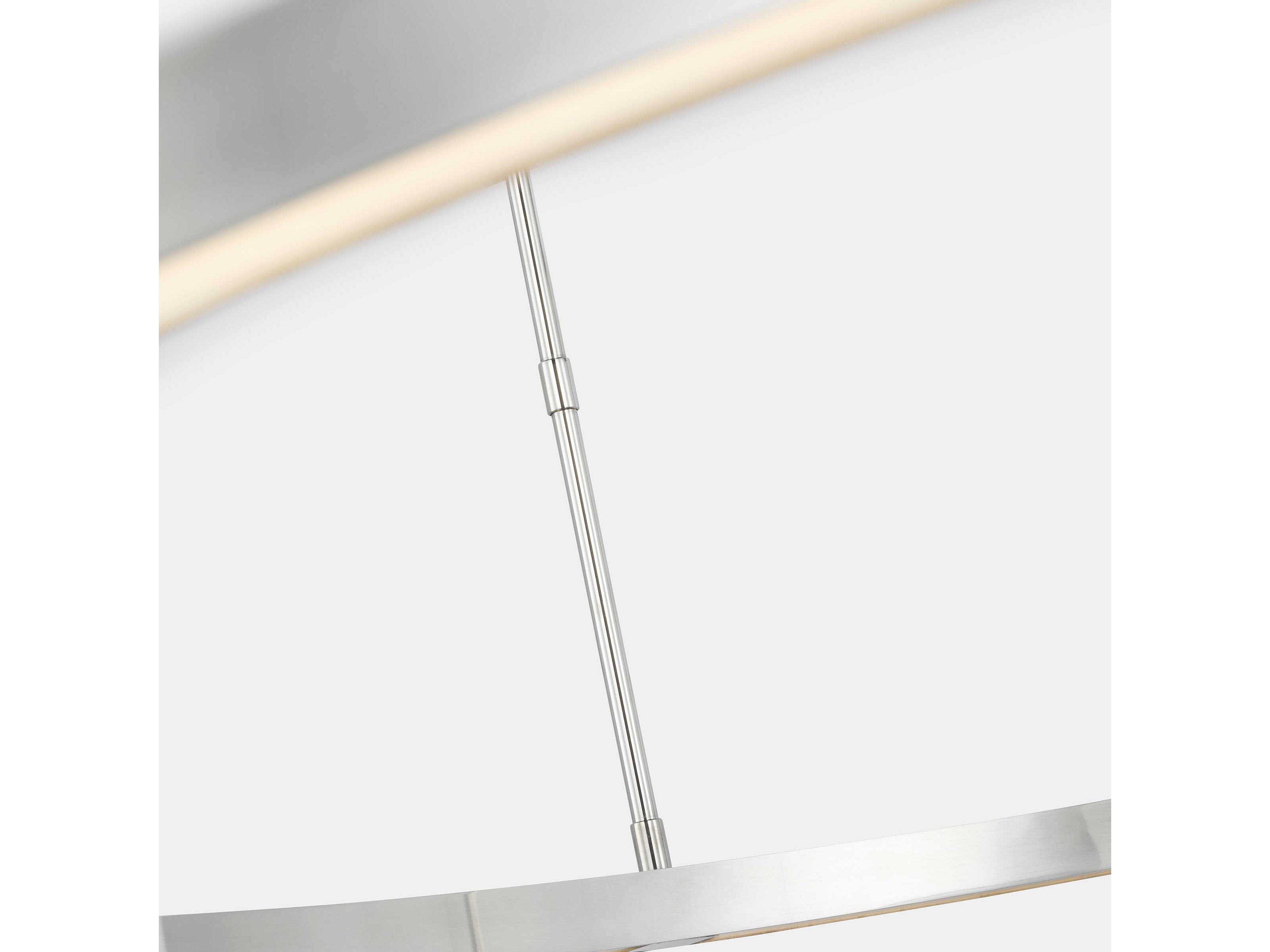 Visual Comfort Modern Stagger 1-Light Polished Stainless Steel Pendant