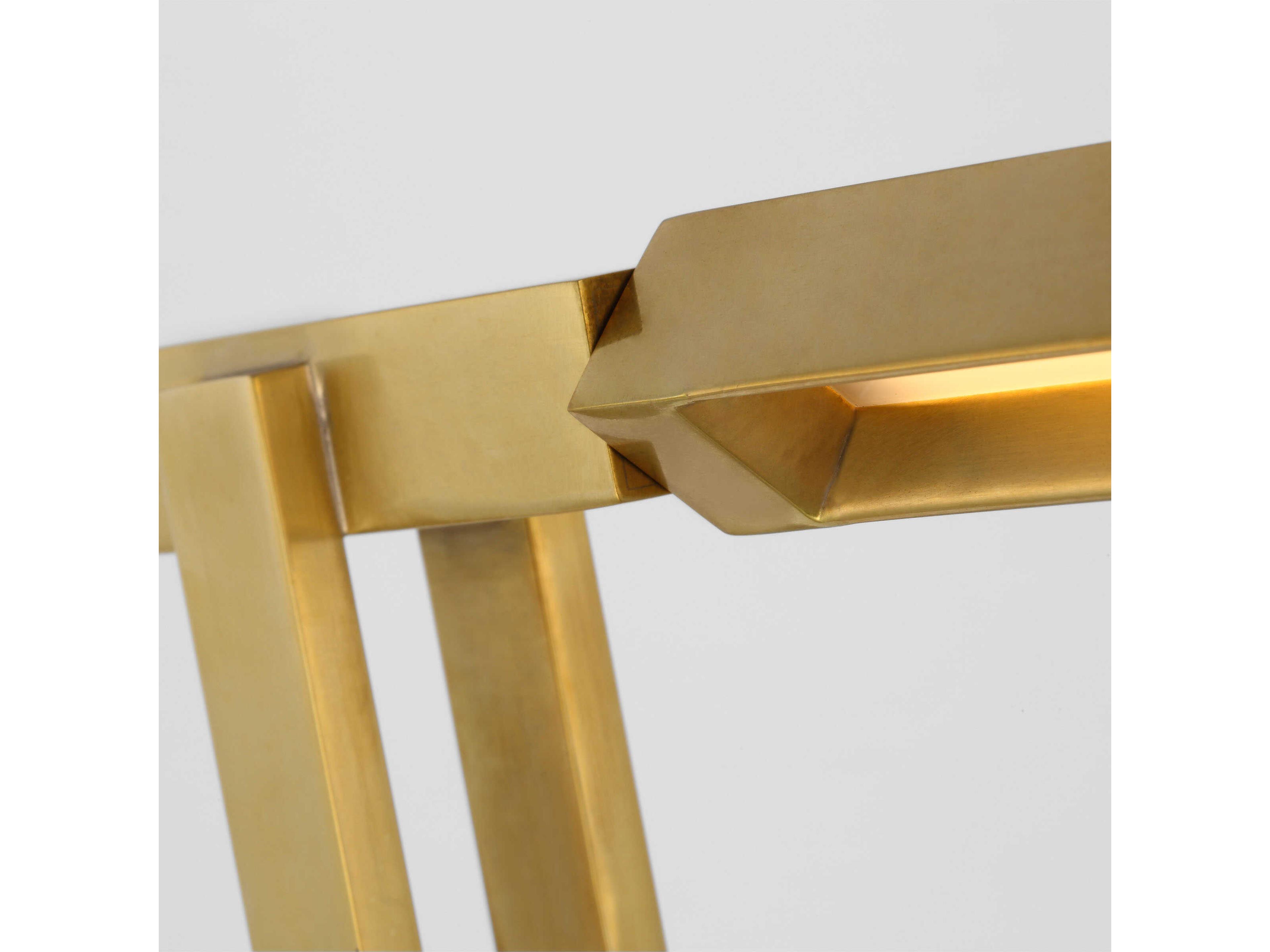 Visual Comfort Modern Stagger Natural Brass Floor Lamp