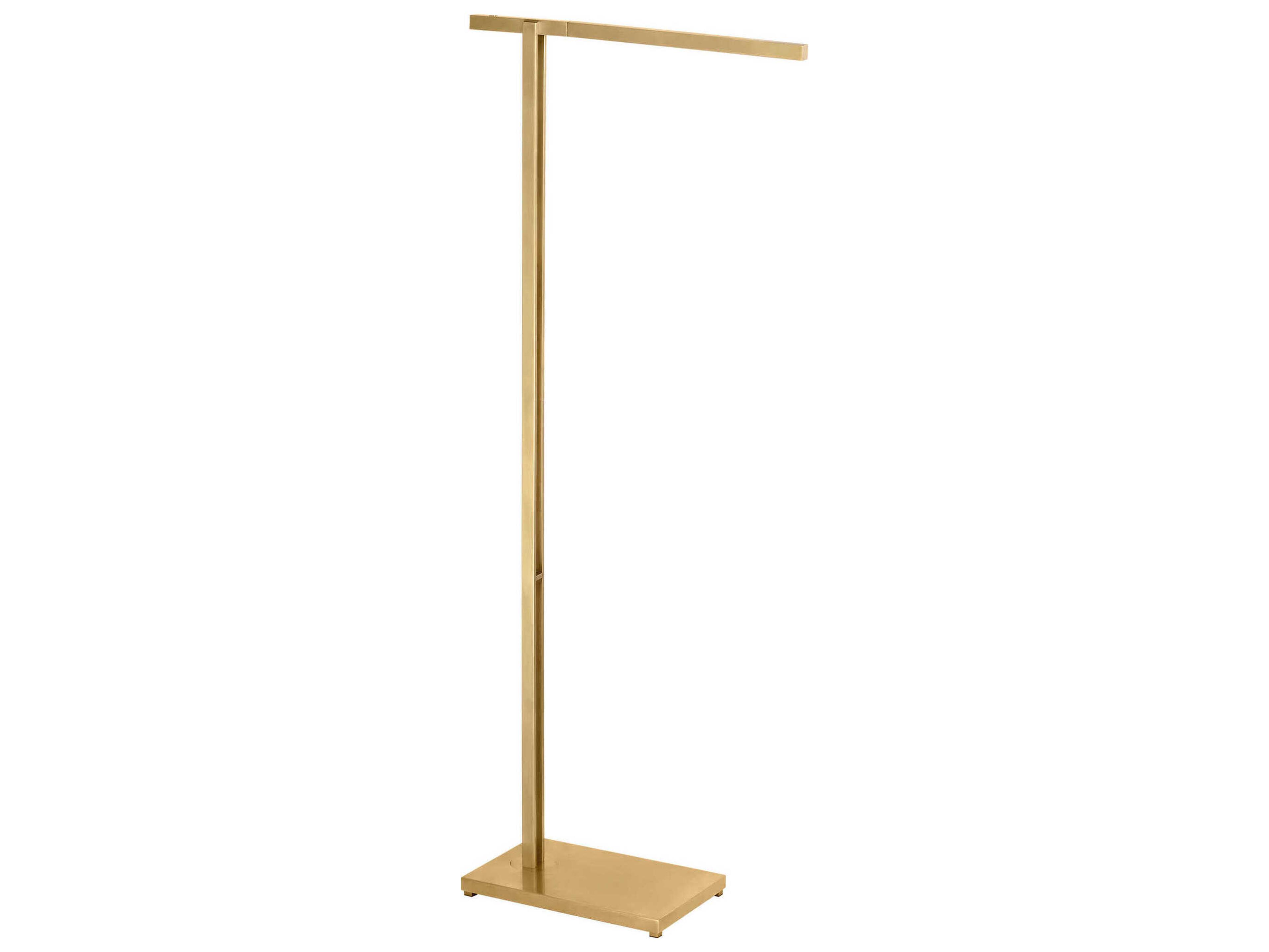 Visual Comfort Modern Stagger Natural Brass Floor Lamp