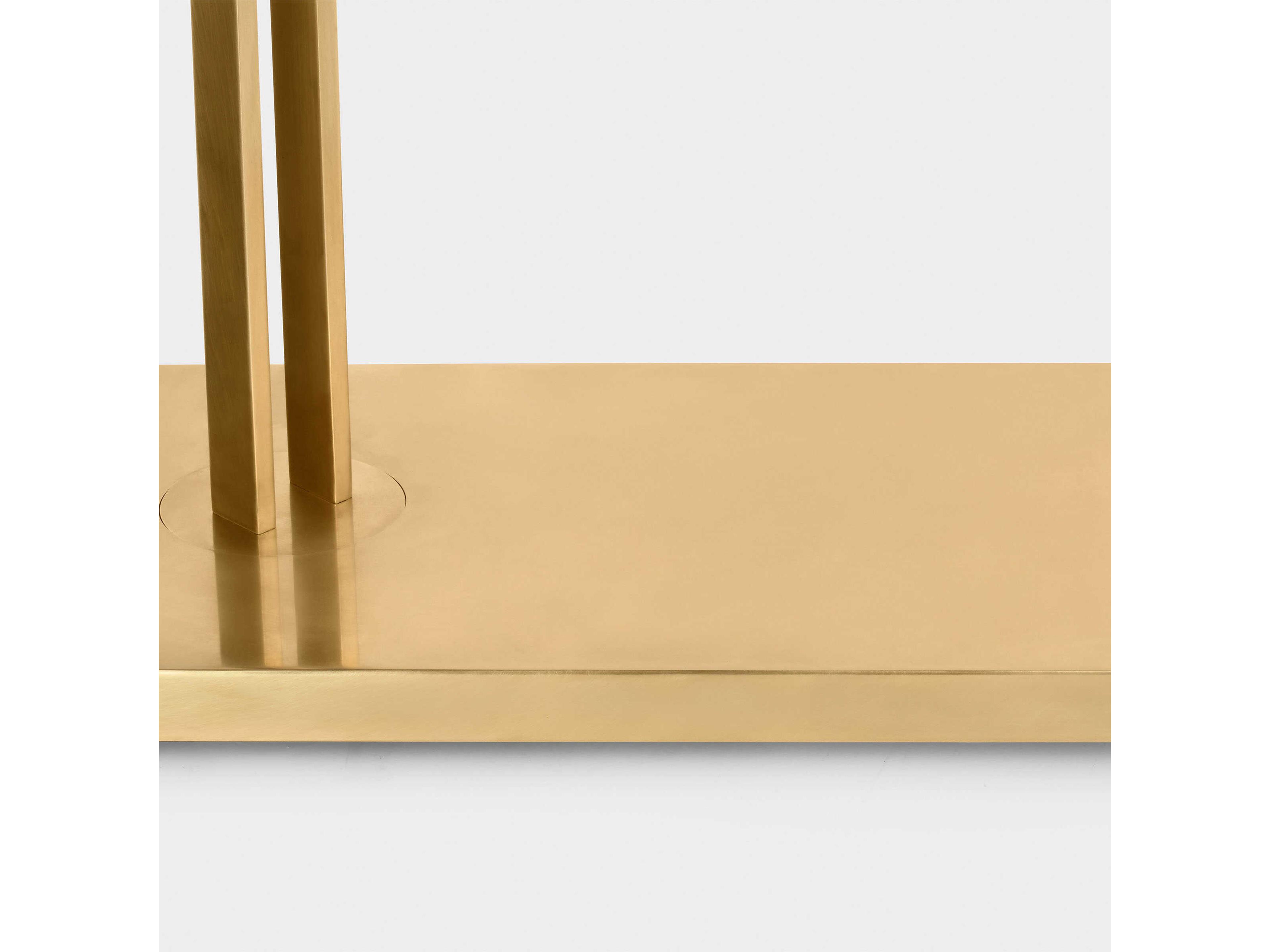 Visual Comfort Modern Stagger Natural Brass Floor Lamp