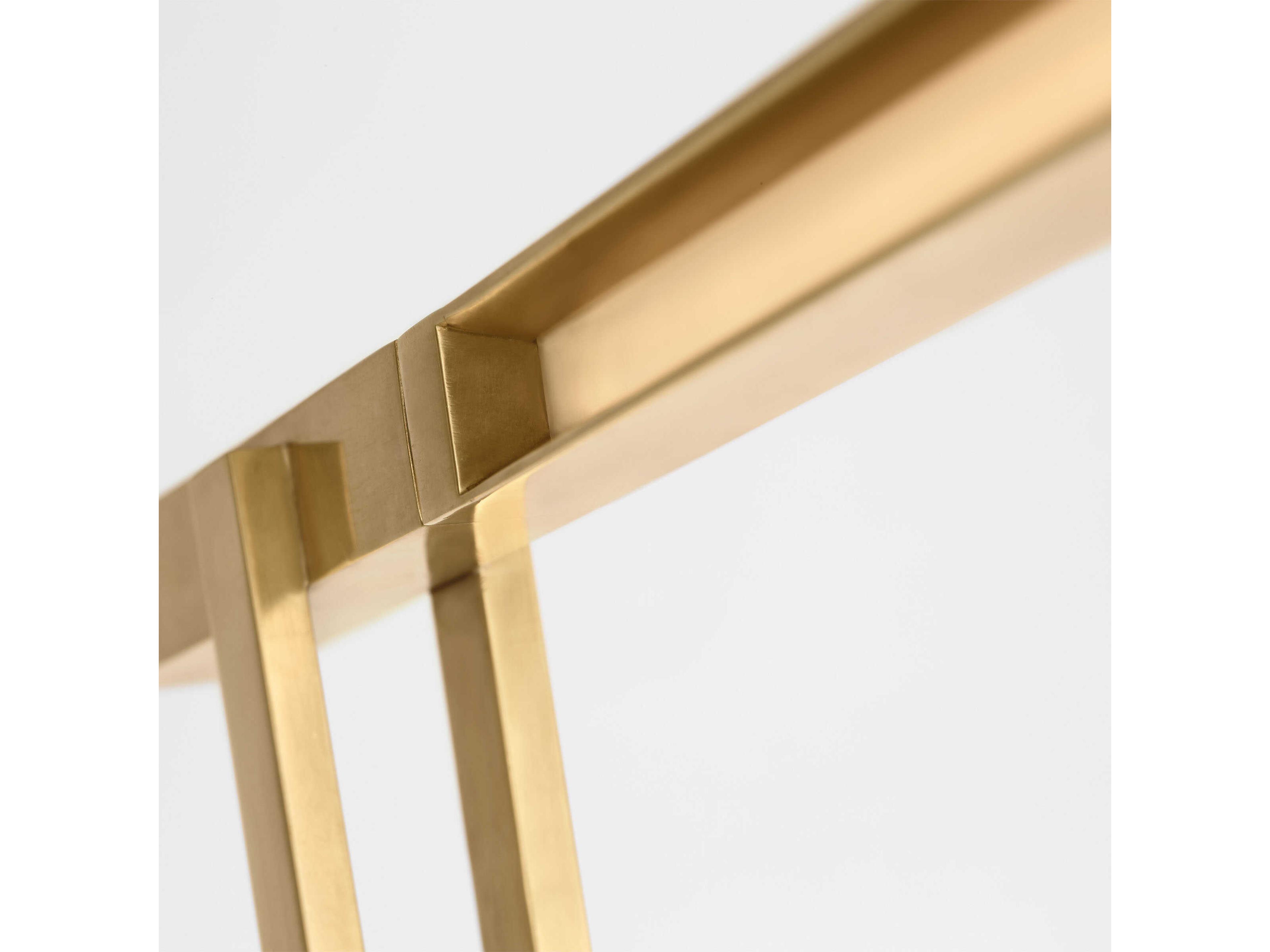 Visual Comfort Modern Stagger Natural Brass Floor Lamp