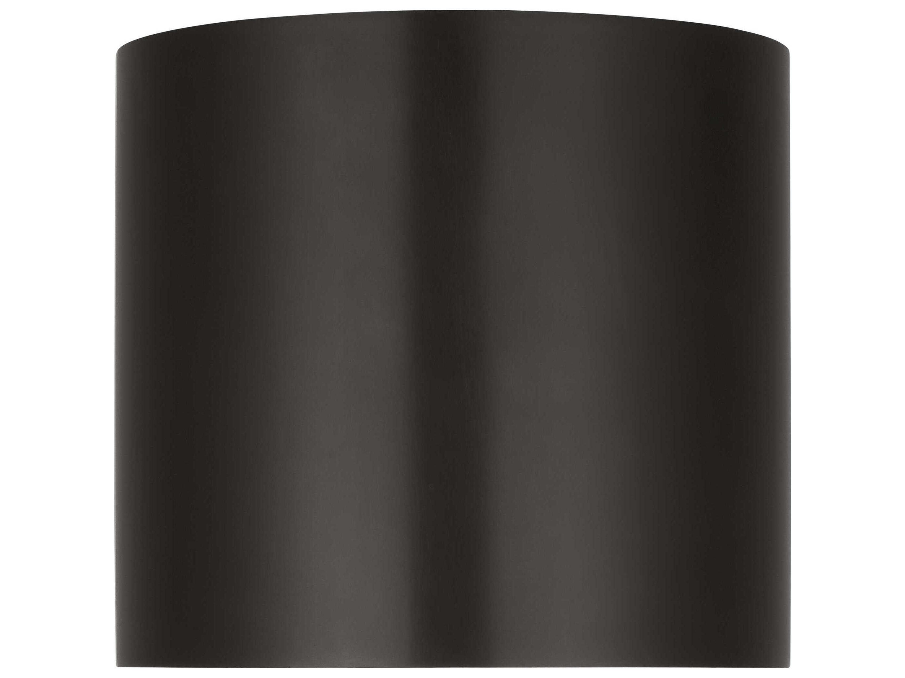 Visual Comfort Modern Dola 1-Light Bronze Cylinder Flush Mount