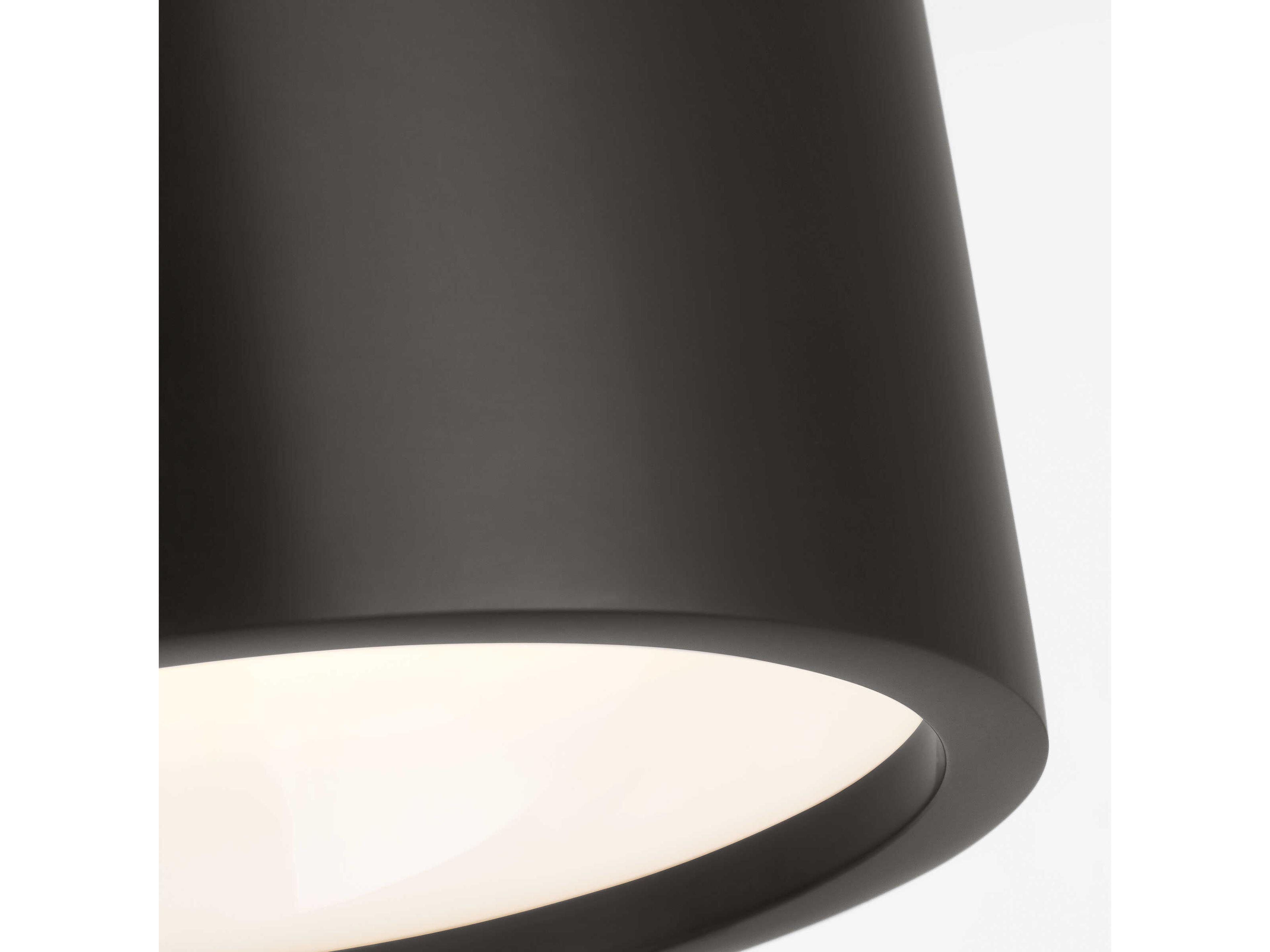 Visual Comfort Modern Dola 1-Light Bronze Cylinder Flush Mount