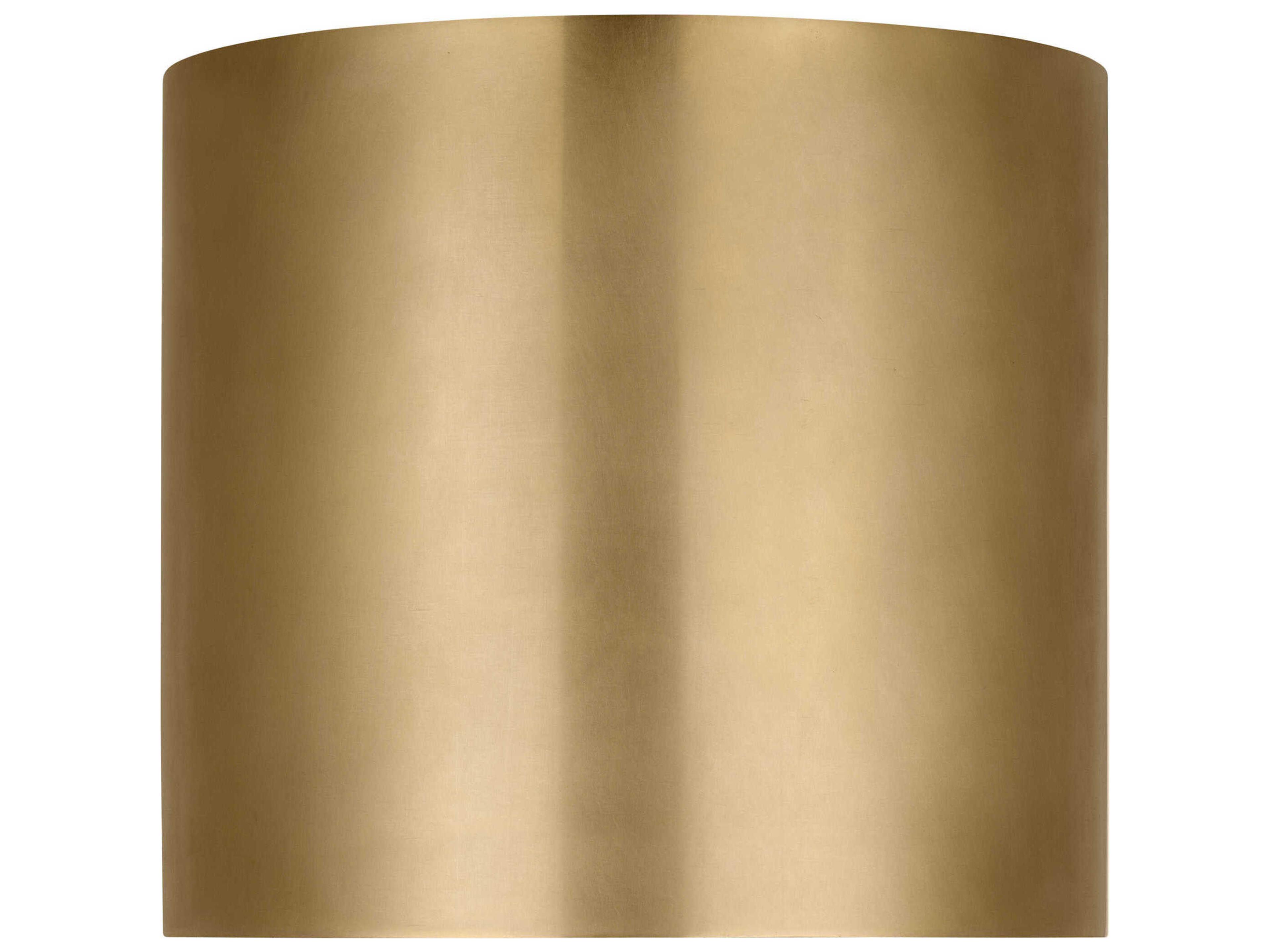 Visual Comfort Modern Dola 1-Light Brass Cylinder Flush Mount