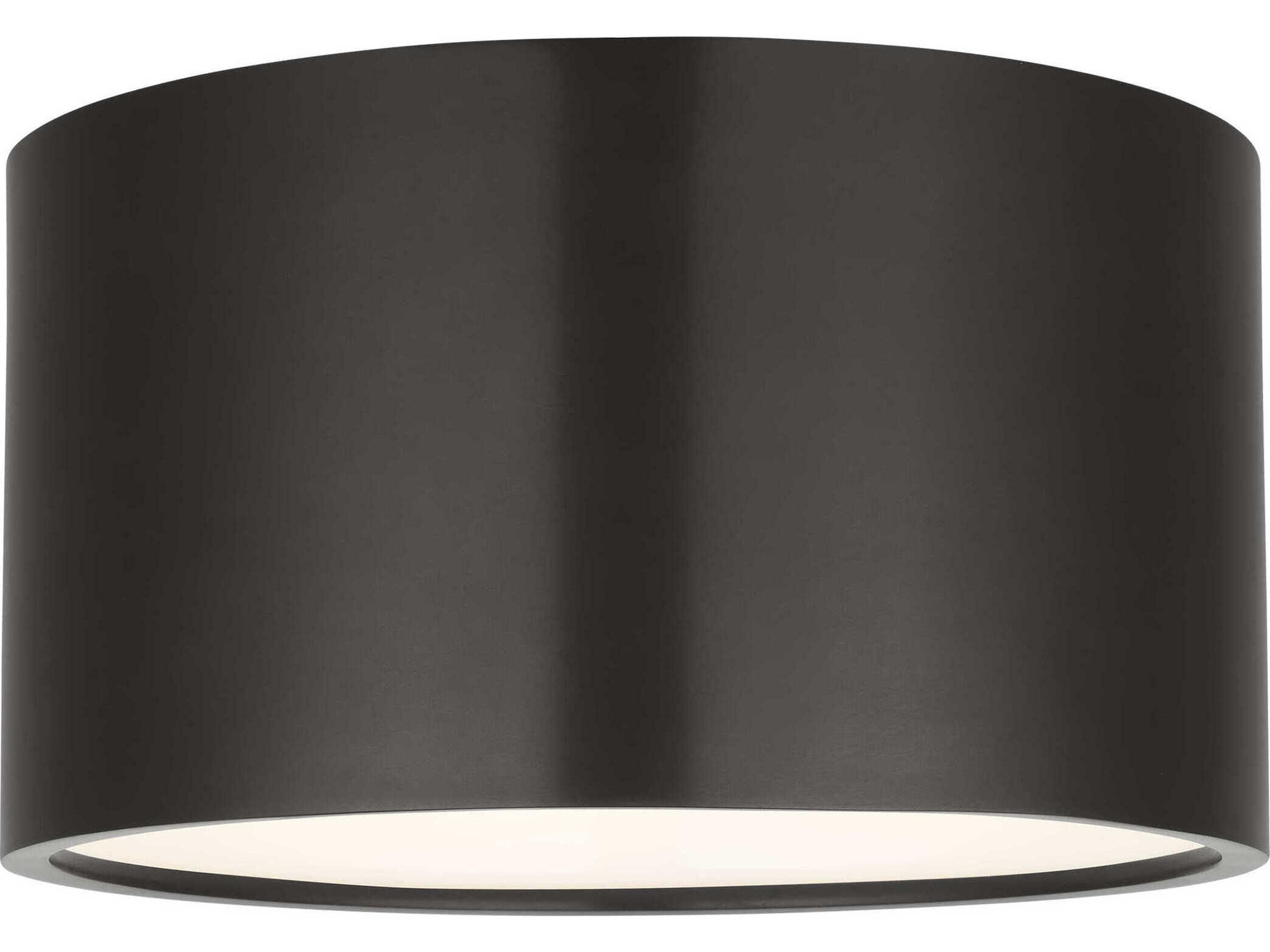 Dola 1-Light Bronze Drum Flush Mount