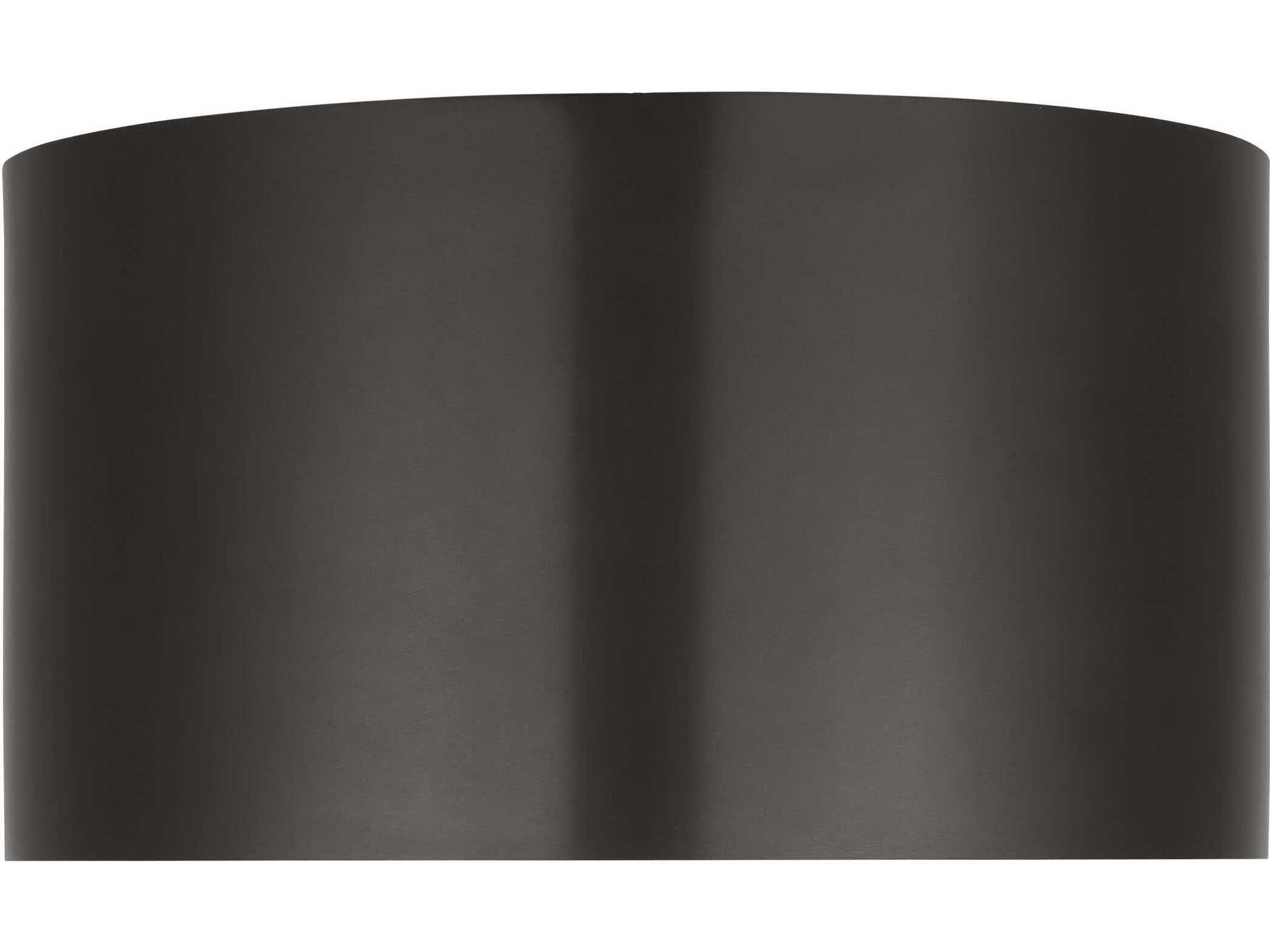 Visual Comfort Modern Dola 1-Light Bronze Drum Flush Mount