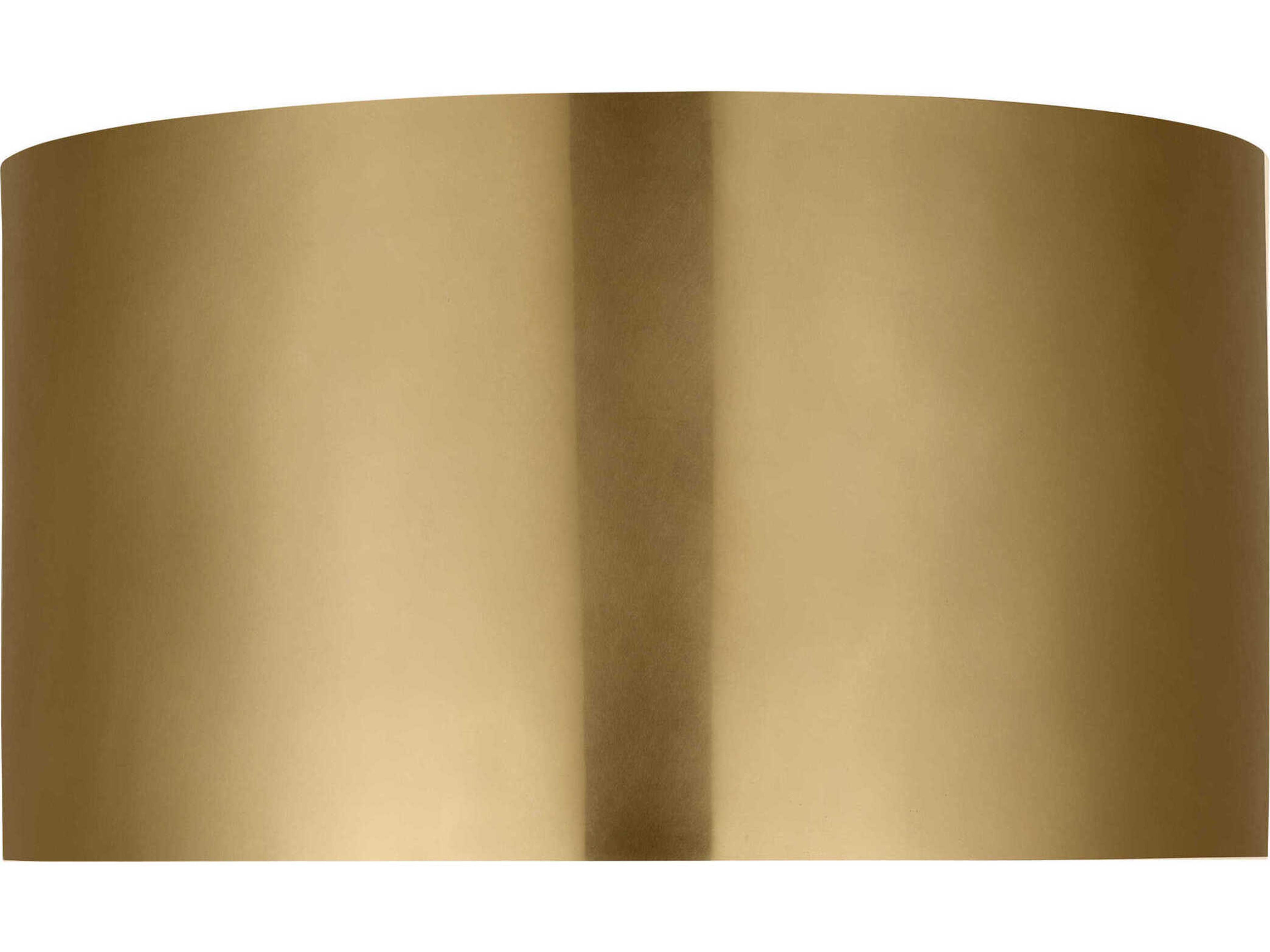 Visual Comfort Modern Dola 1-Light Brass Round Flush Mount