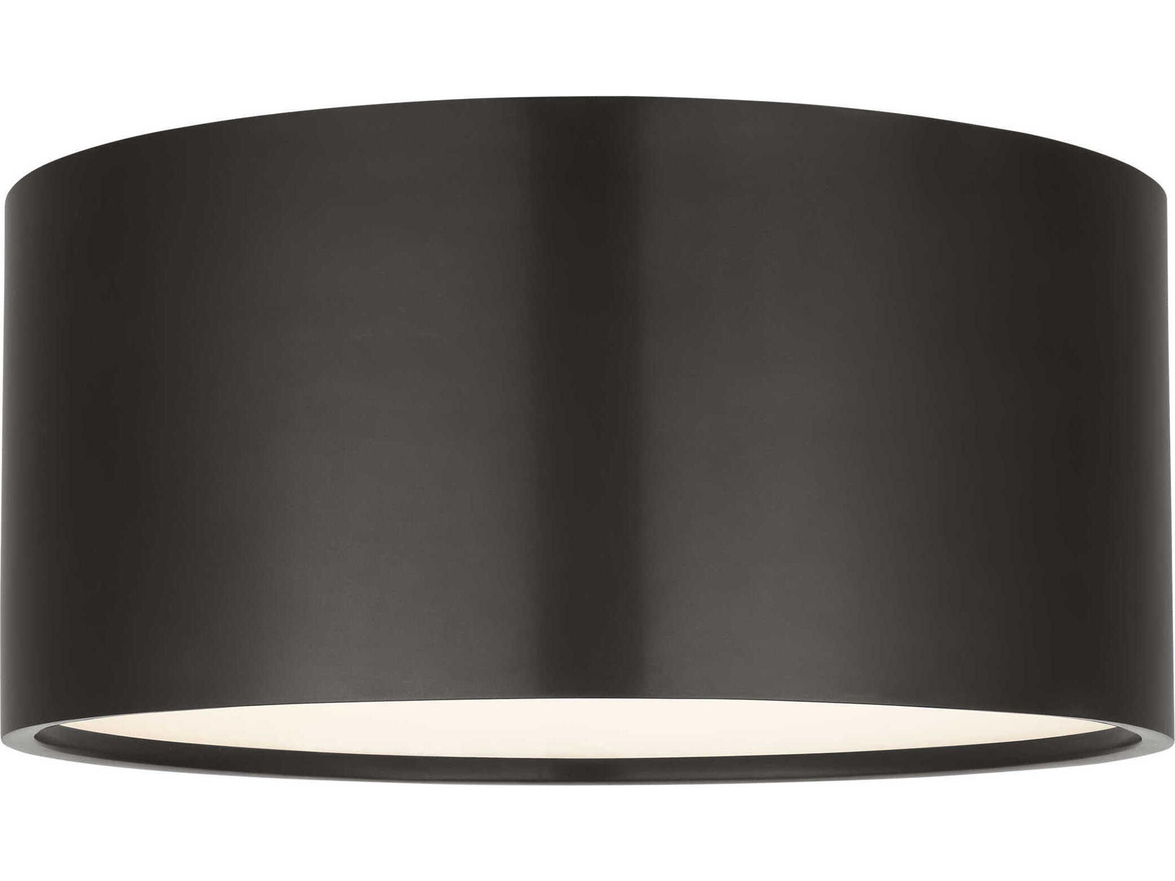 Dola 1-Light Bronze Drum Flush Mount