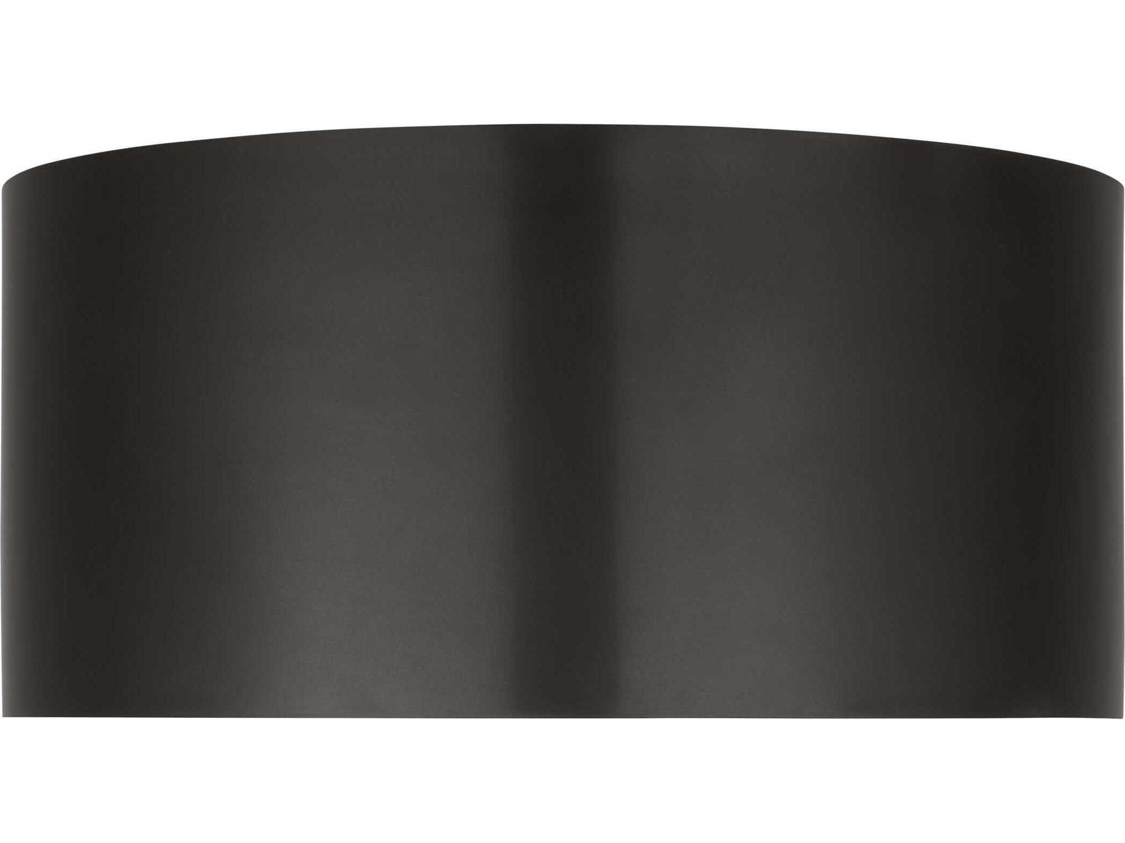 Visual Comfort Modern Dola 1-Light Bronze Drum Flush Mount