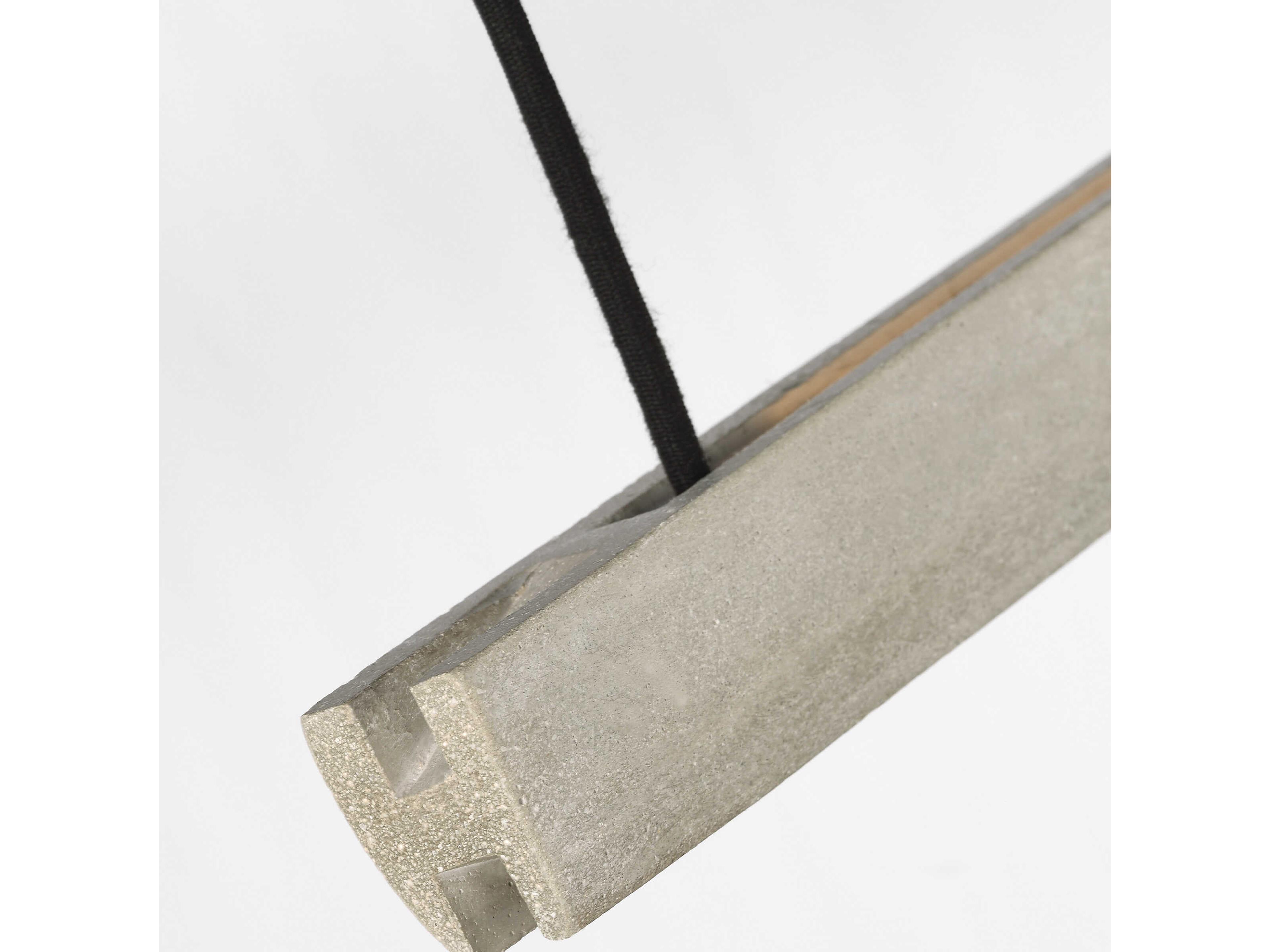 Visual Comfort Modern Lino 1-Light Honed Concrete Gray Linear Island Pendant