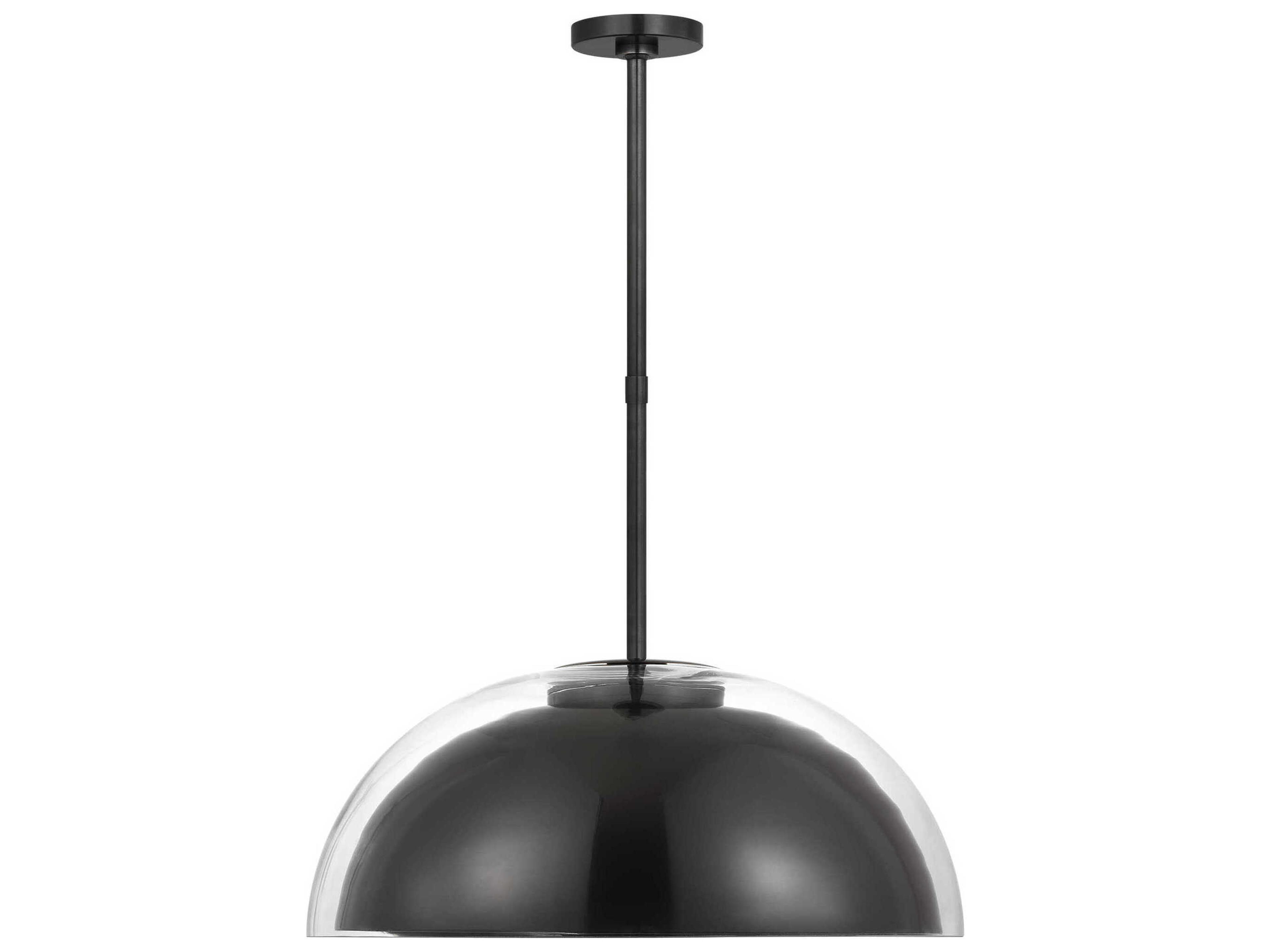 Visual Comfort Modern Lusi 1-Light Bronze Dome Pendant