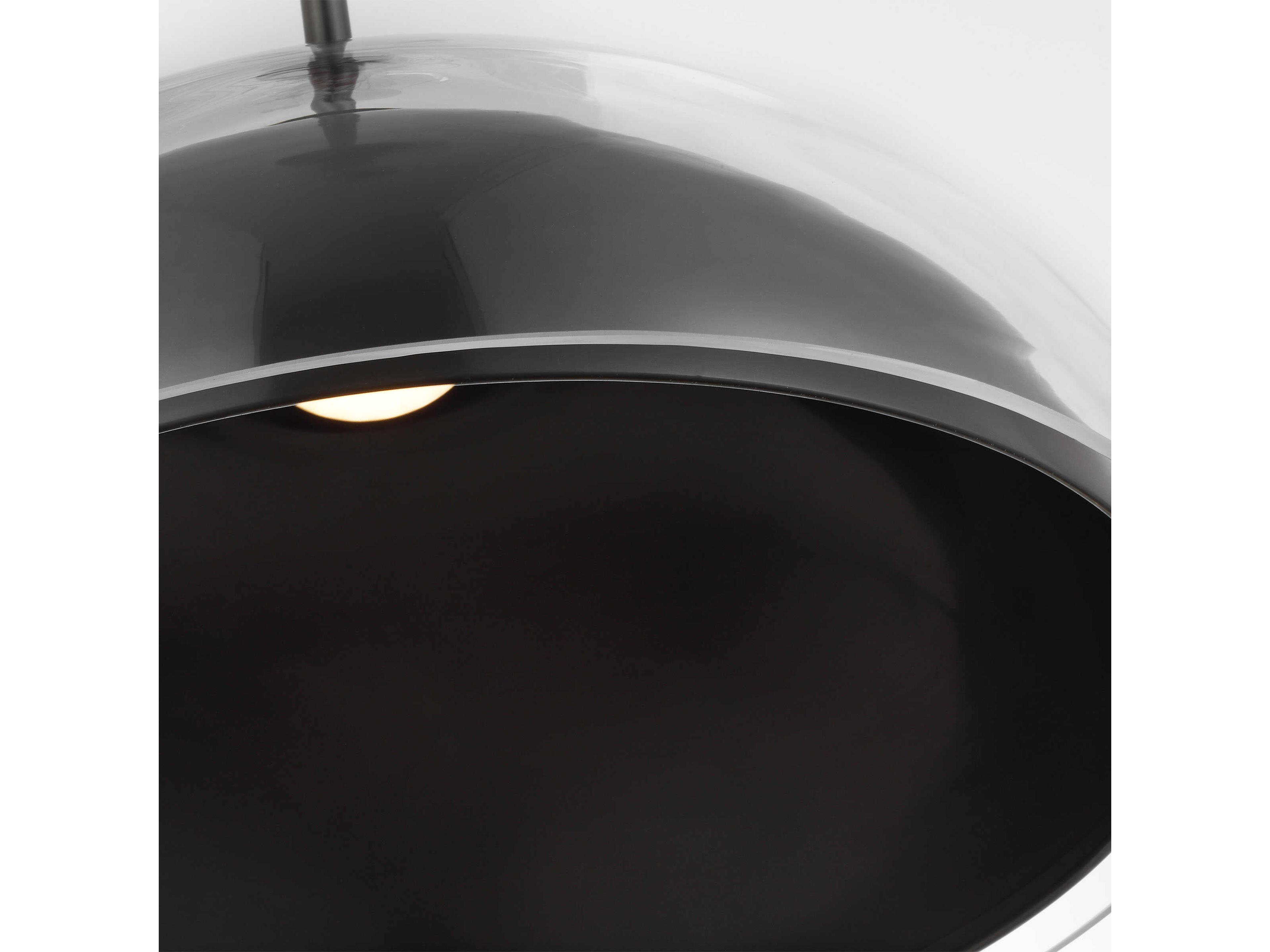 Visual Comfort Modern Lusi 1-Light Bronze Dome Pendant