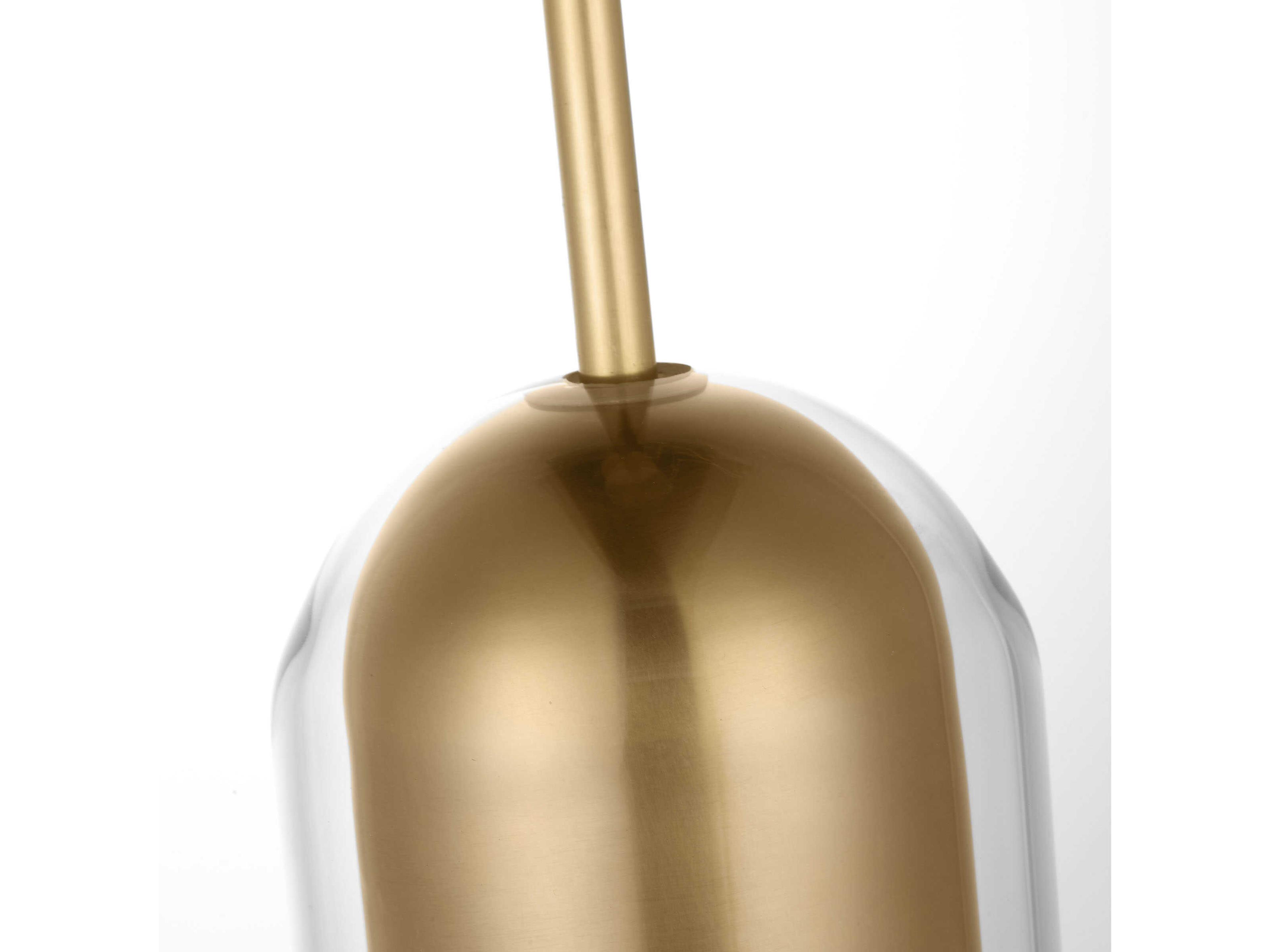 Visual Comfort Modern Tala 1-Light Brass Cylinder Linear Mini Pendant