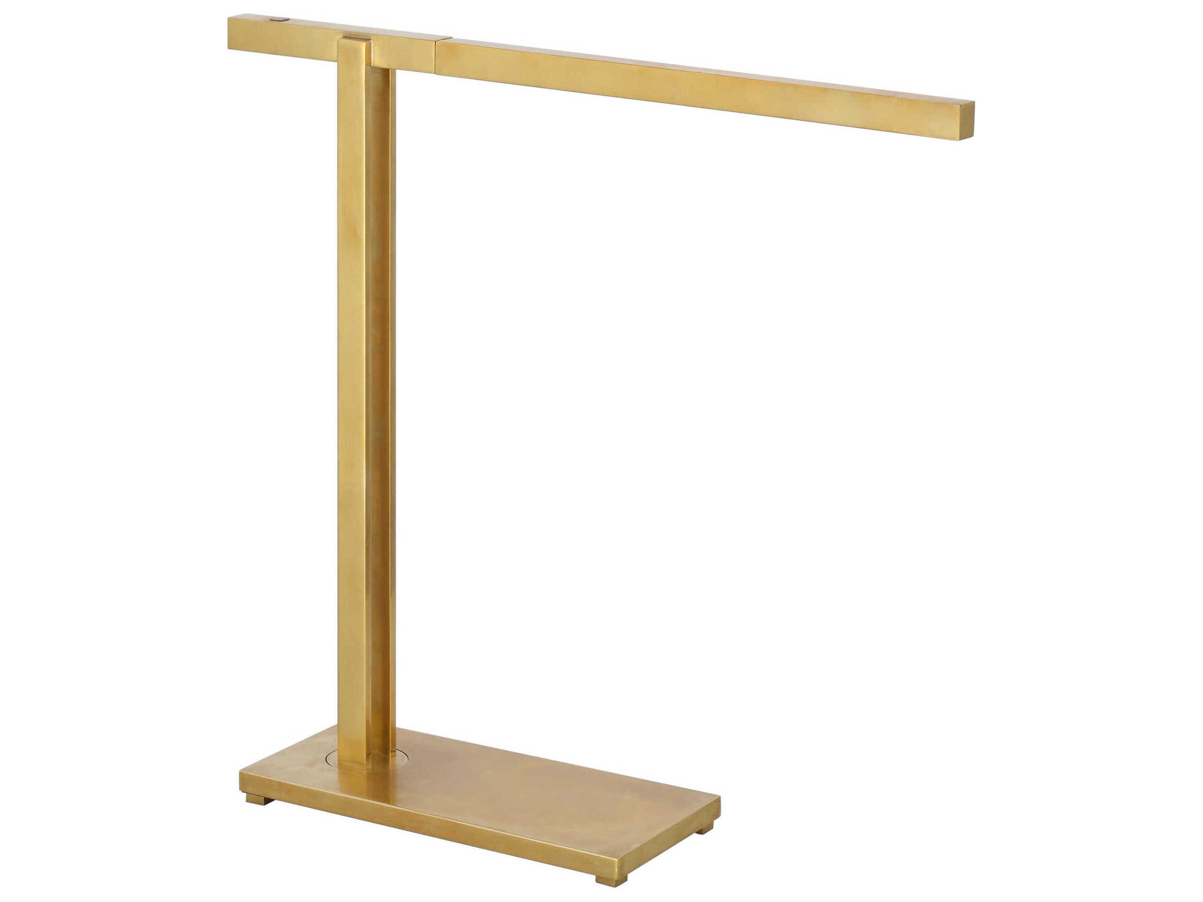 Visual Comfort Modern Stagger Natural Brass Table Lamp