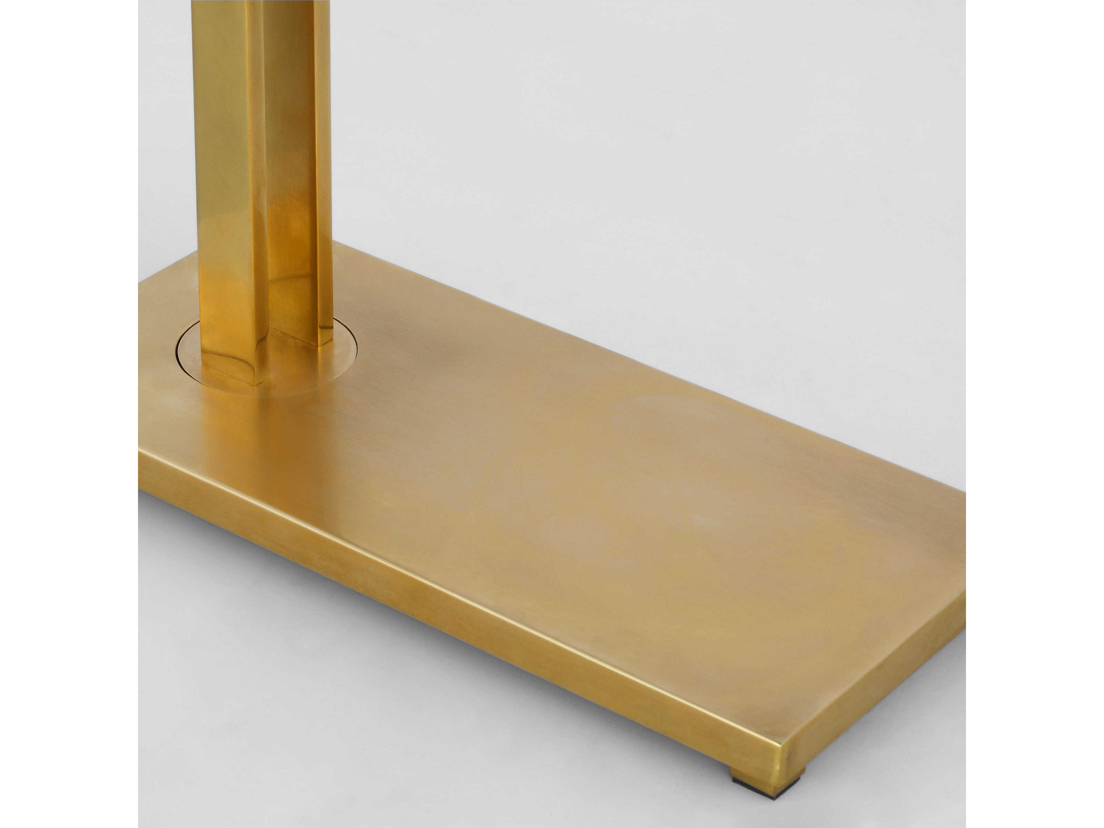 Visual Comfort Modern Stagger Natural Brass Table Lamp