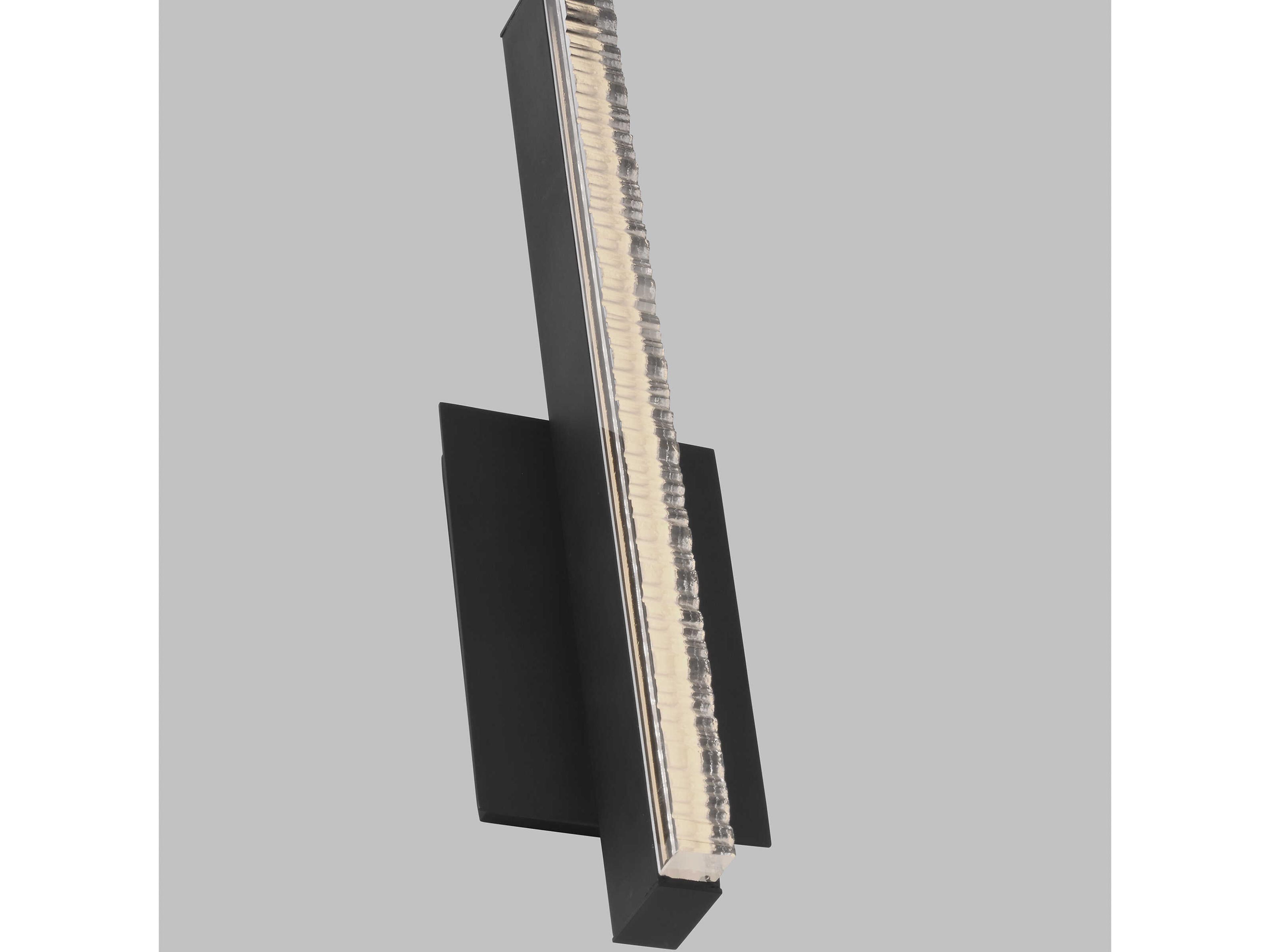 Visual Comfort Modern Serre 1-Light Nightshade Black Wall Sconce